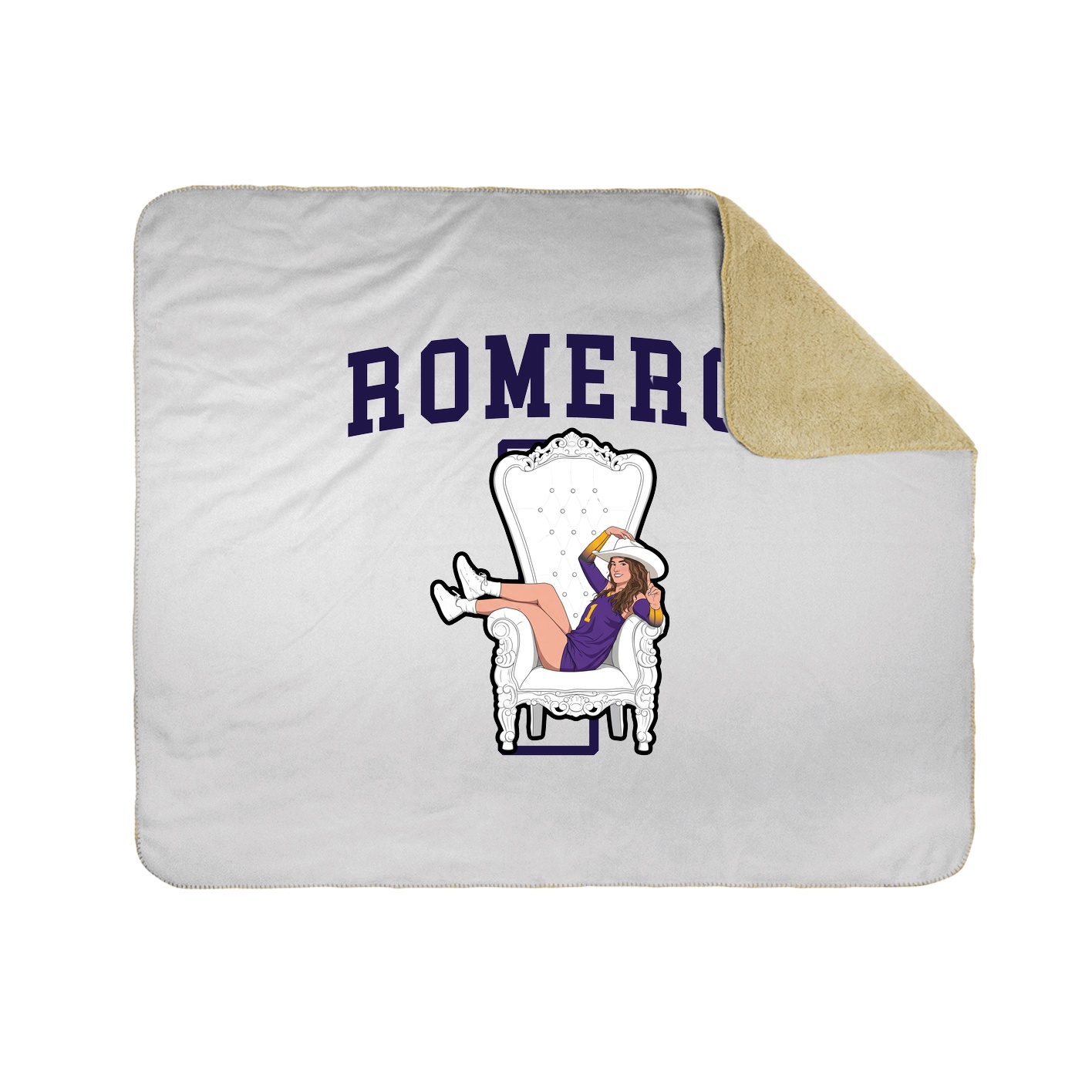 Throw Blanket — Shirsey in White