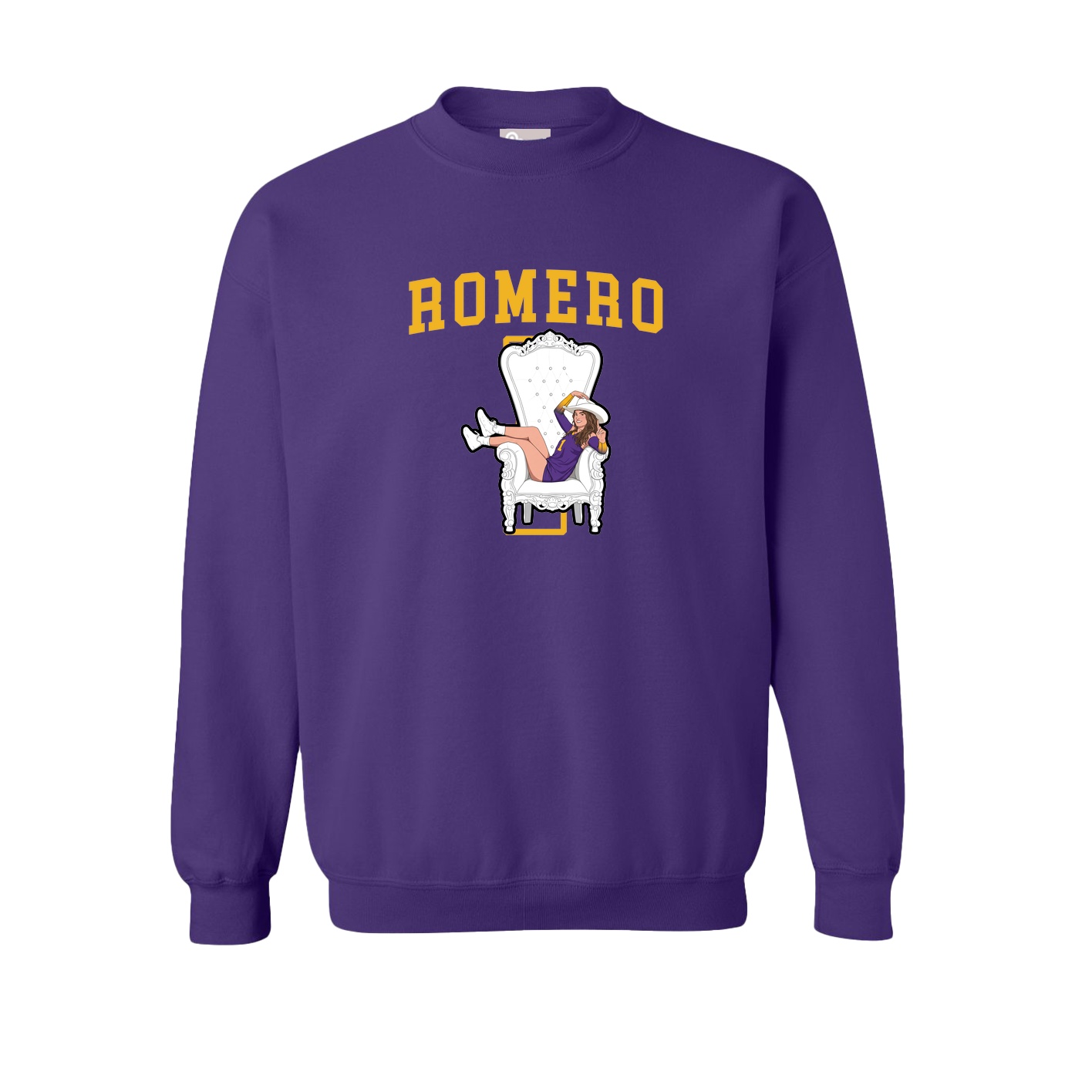 Fleece Crew — Shirsey in Purple