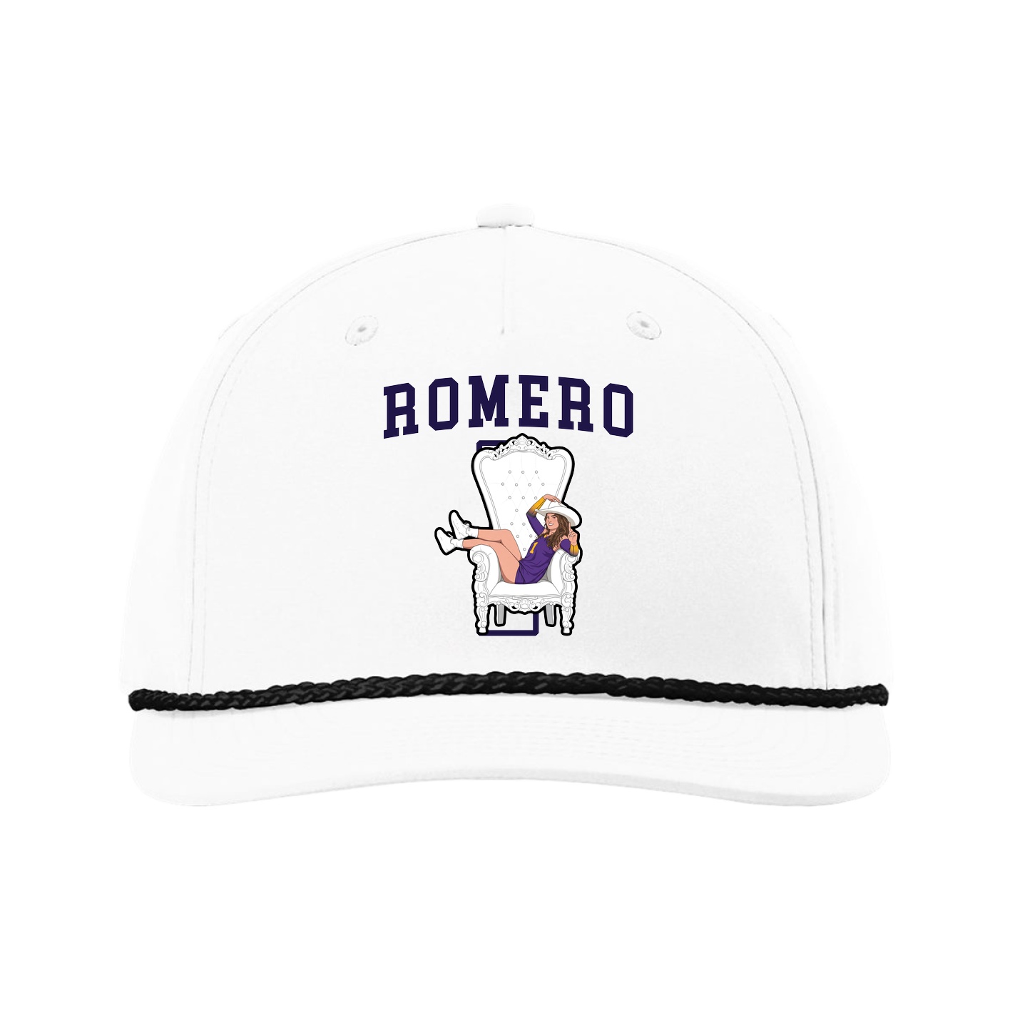 Five-Panel Classic Rope Cap — Shirsey in White