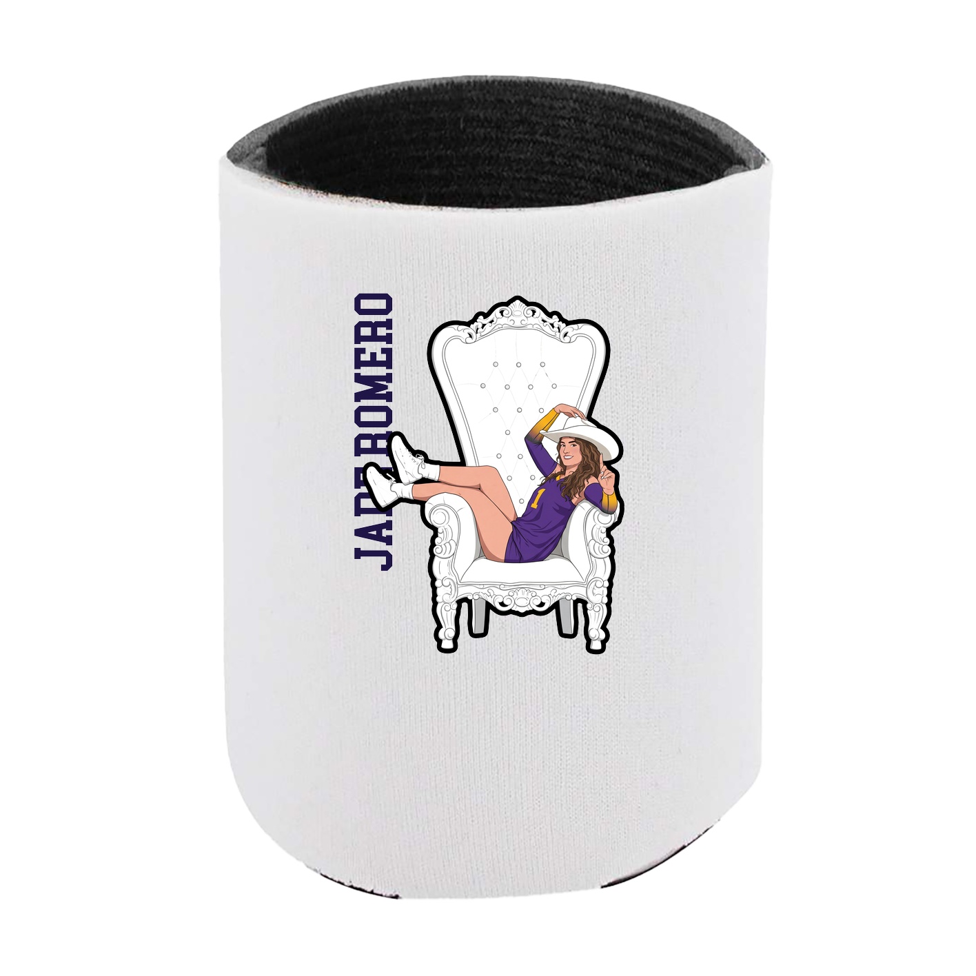 Can Holder — Name Vertical in White