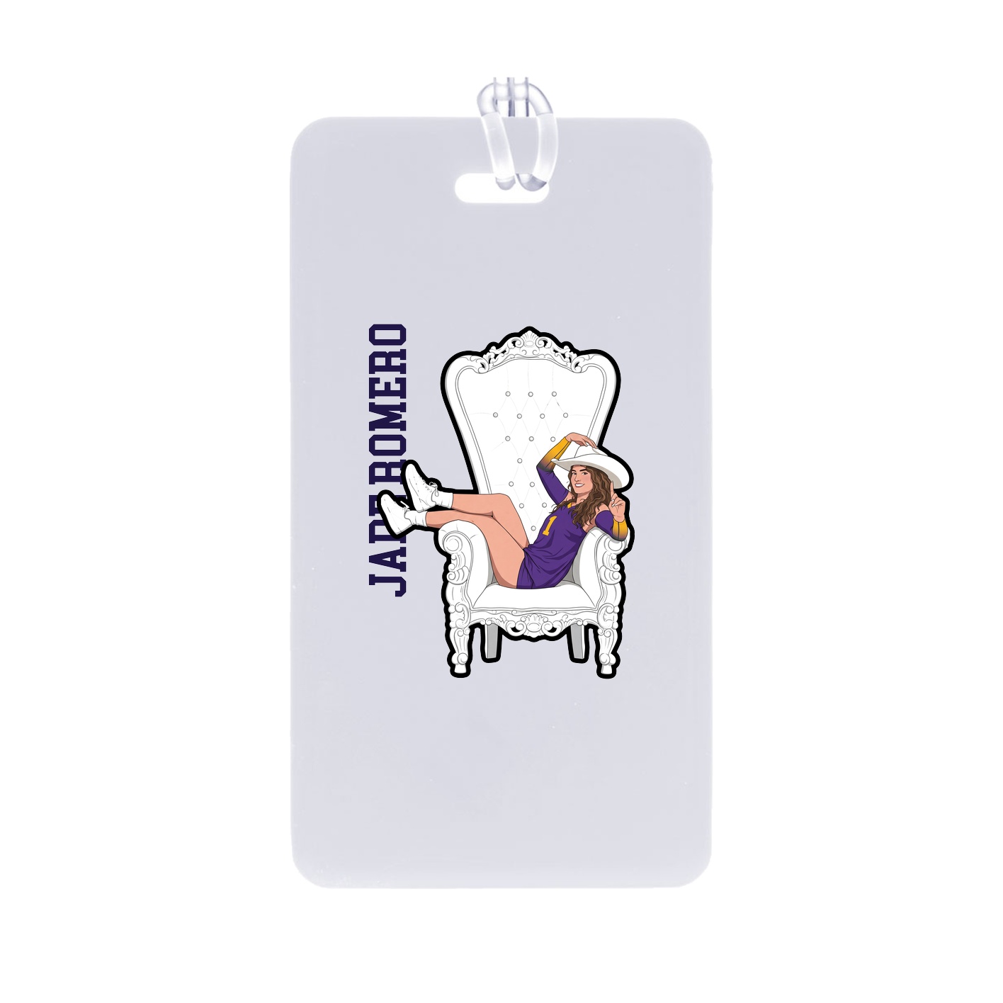 Bag Tag — Name Vertical in Classic