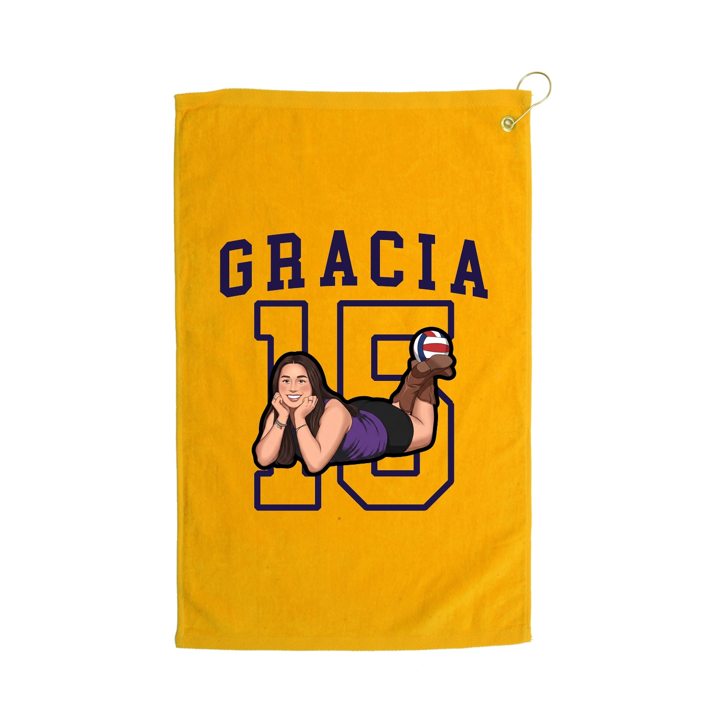 Golf Towel — Shirsey in Gold