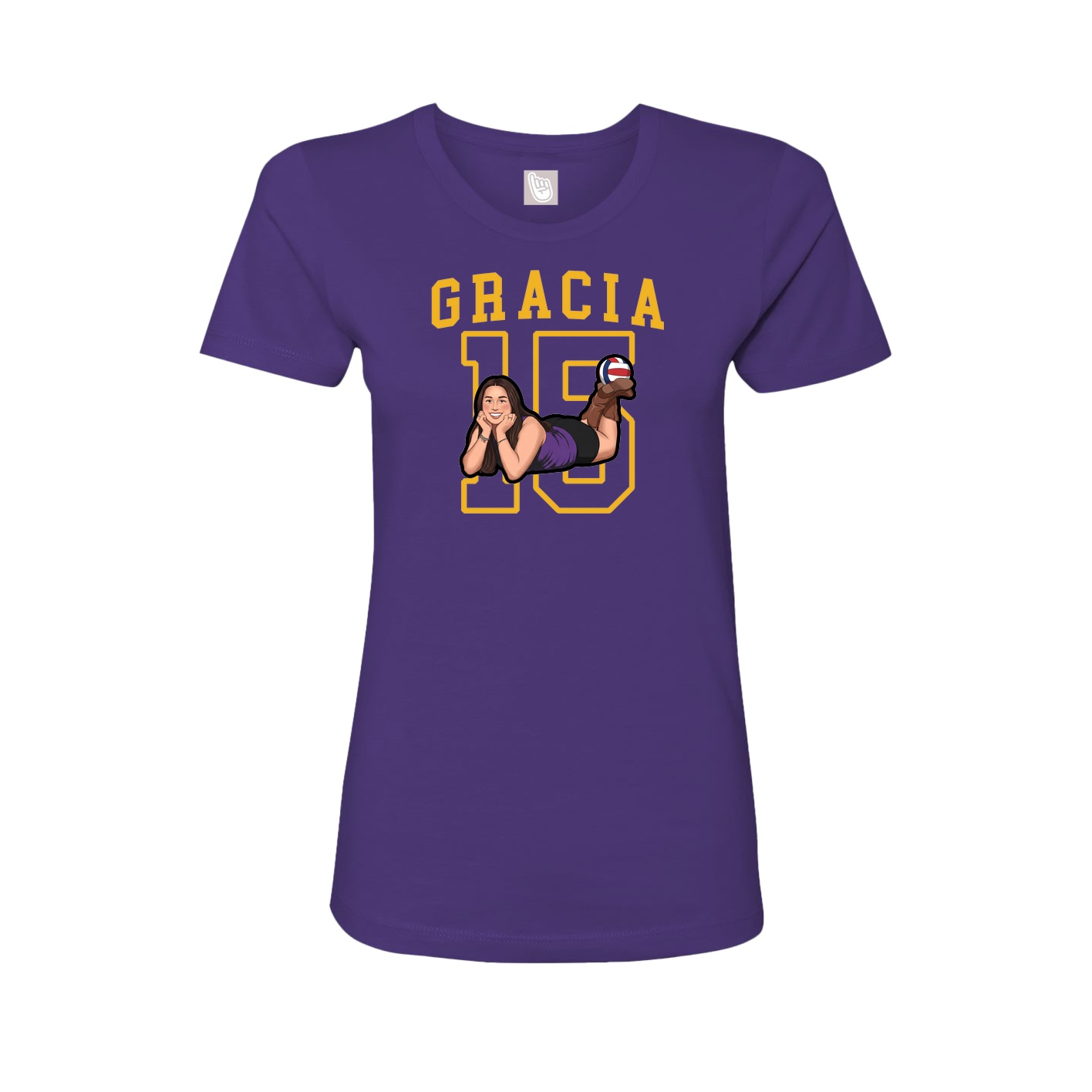 Fitted Women's Tee — Shirsey in Purple