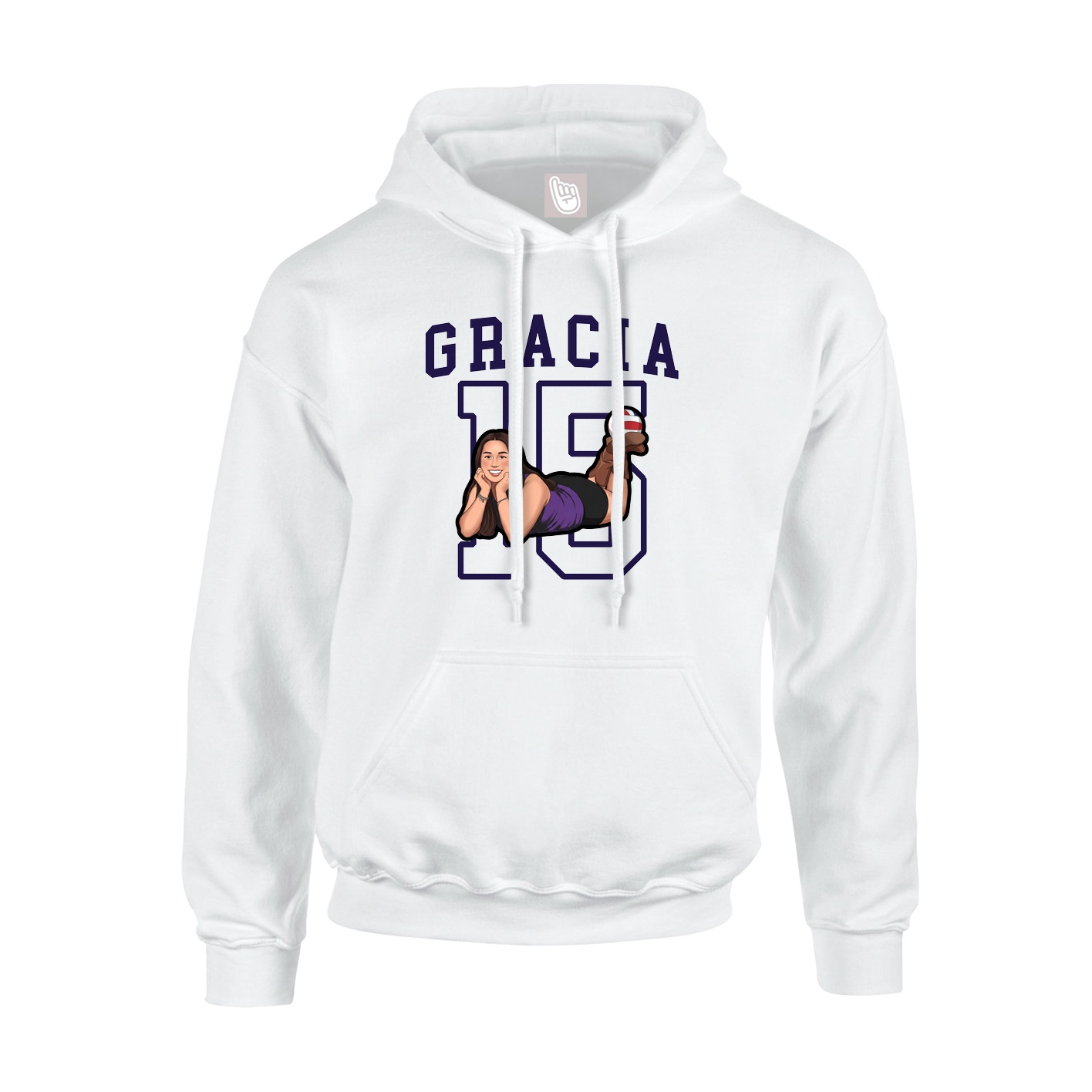 Hoodie — Shirsey in White