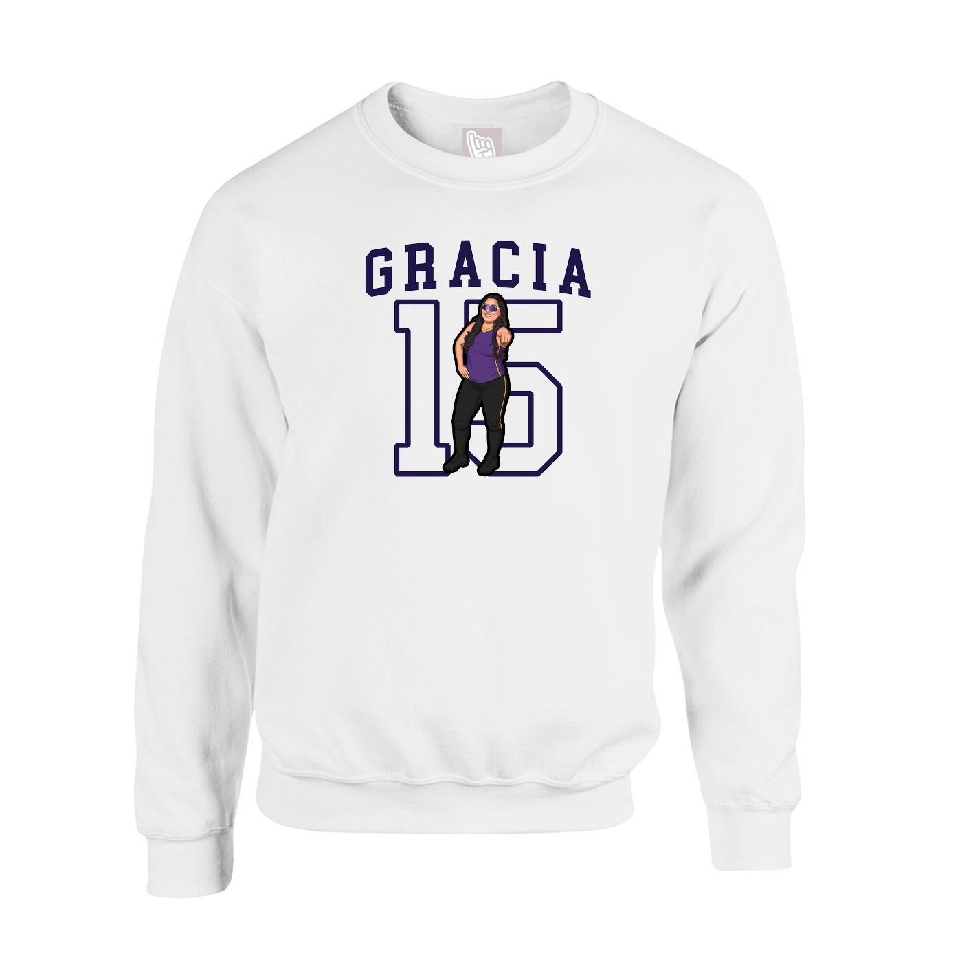 Fleece Crew — Shirsey in White