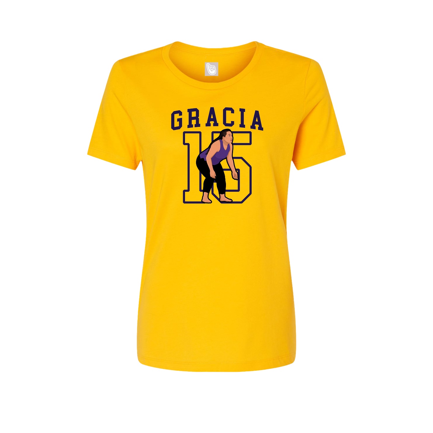 Fitted Women's Tee — Shirsey in Gold