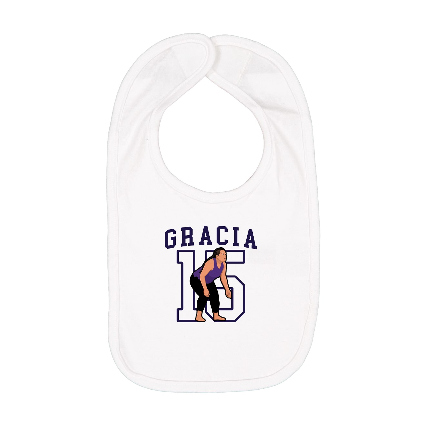 Infant Bib — Shirsey in White