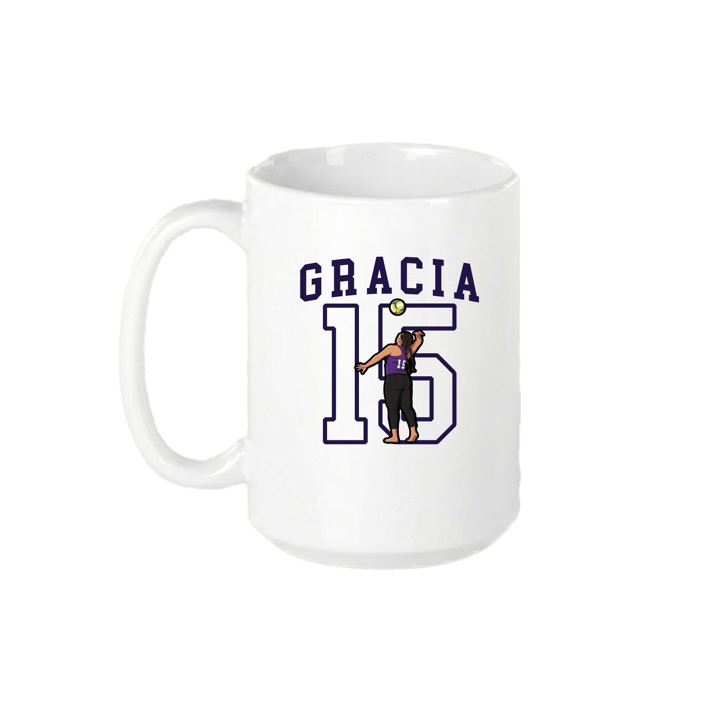 15oz Coffee Mug — Shirsey in White