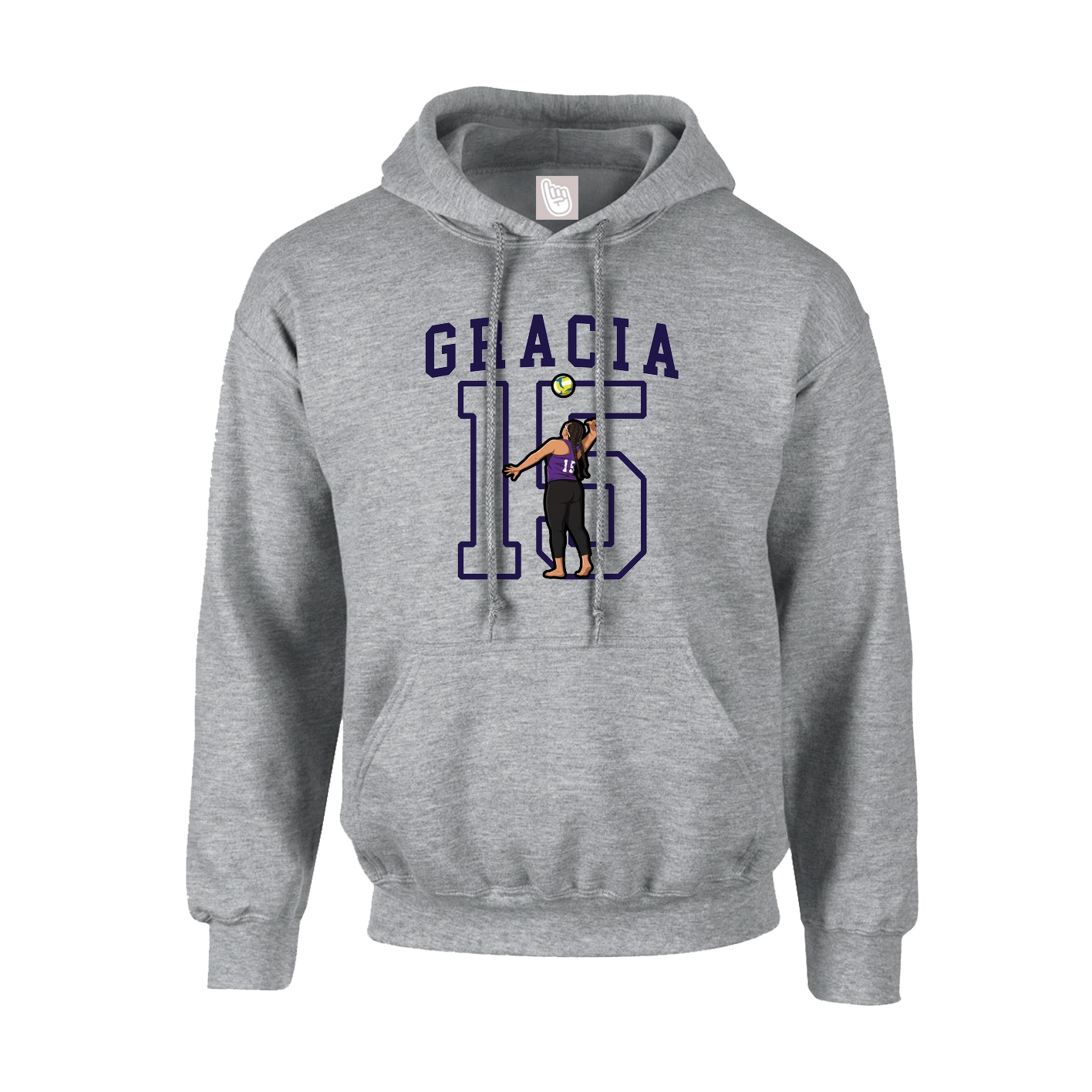 Hoodie — Shirsey in Grey