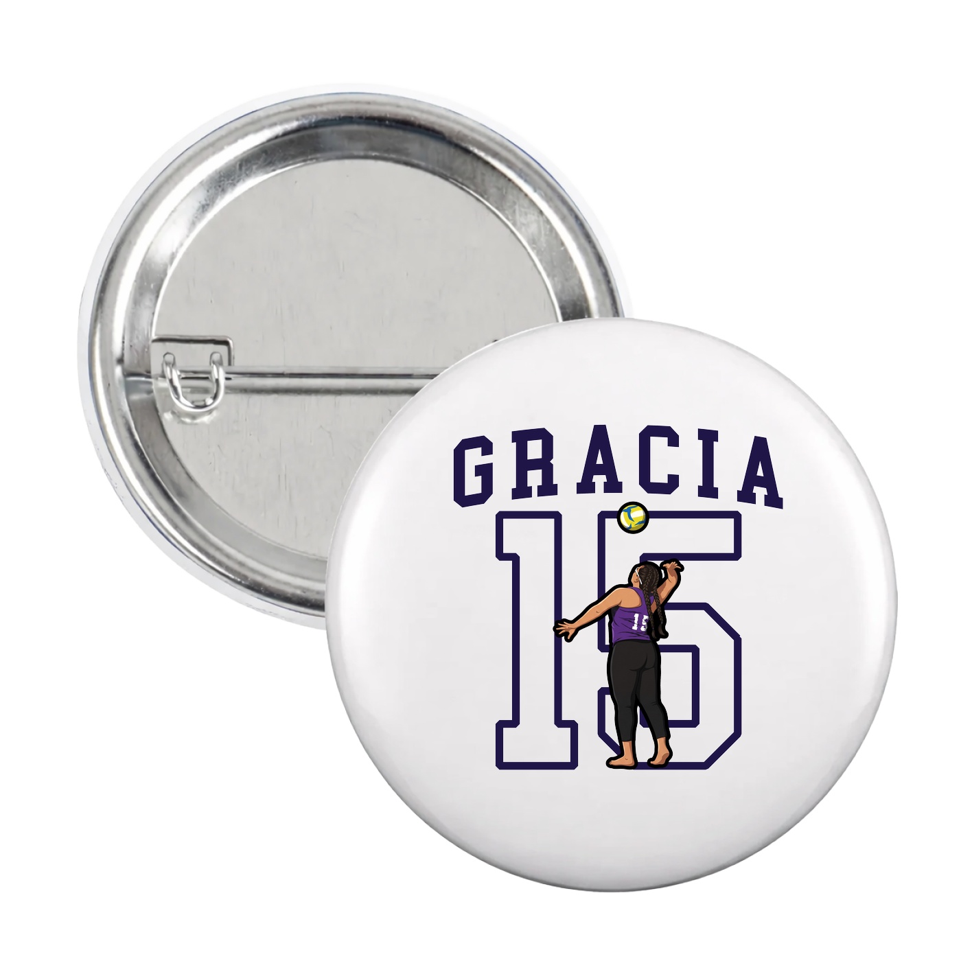 Game Day Button — Shirsey in White