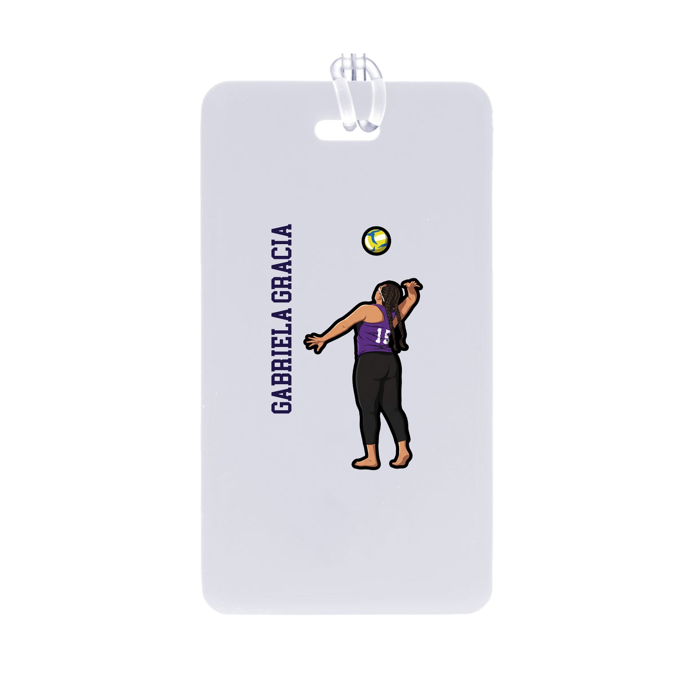 Bag Tag — Name Vertical in Classic