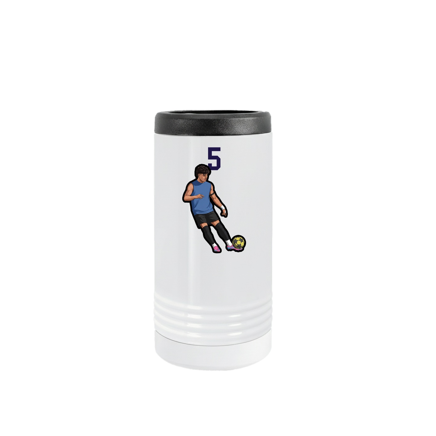Slim Beverage Holder — Number Top in White