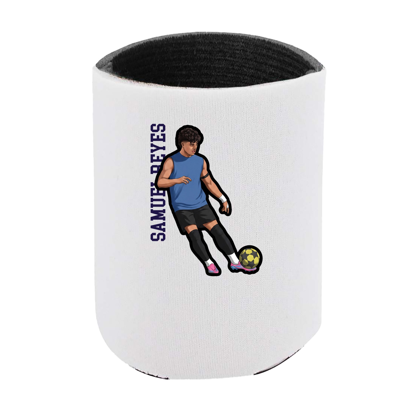 Can Holder — Name Vertical in White