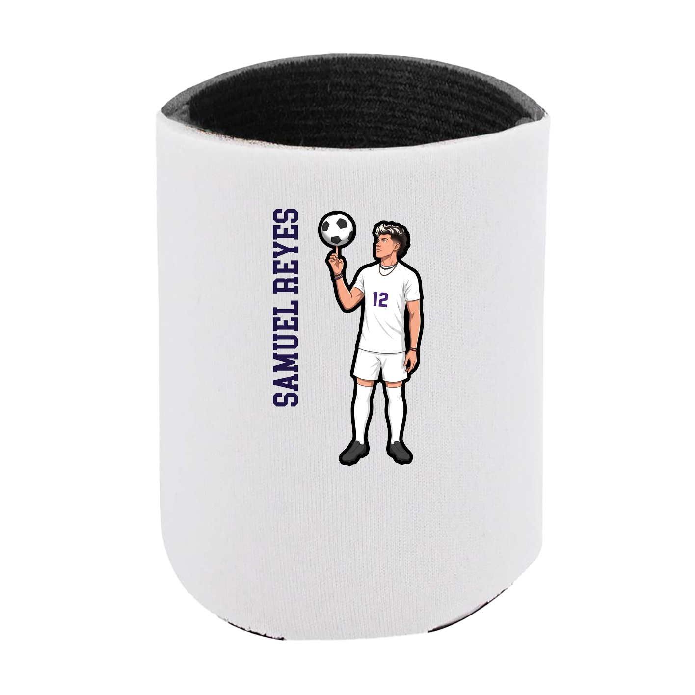 Can Holder — Name Vertical in White