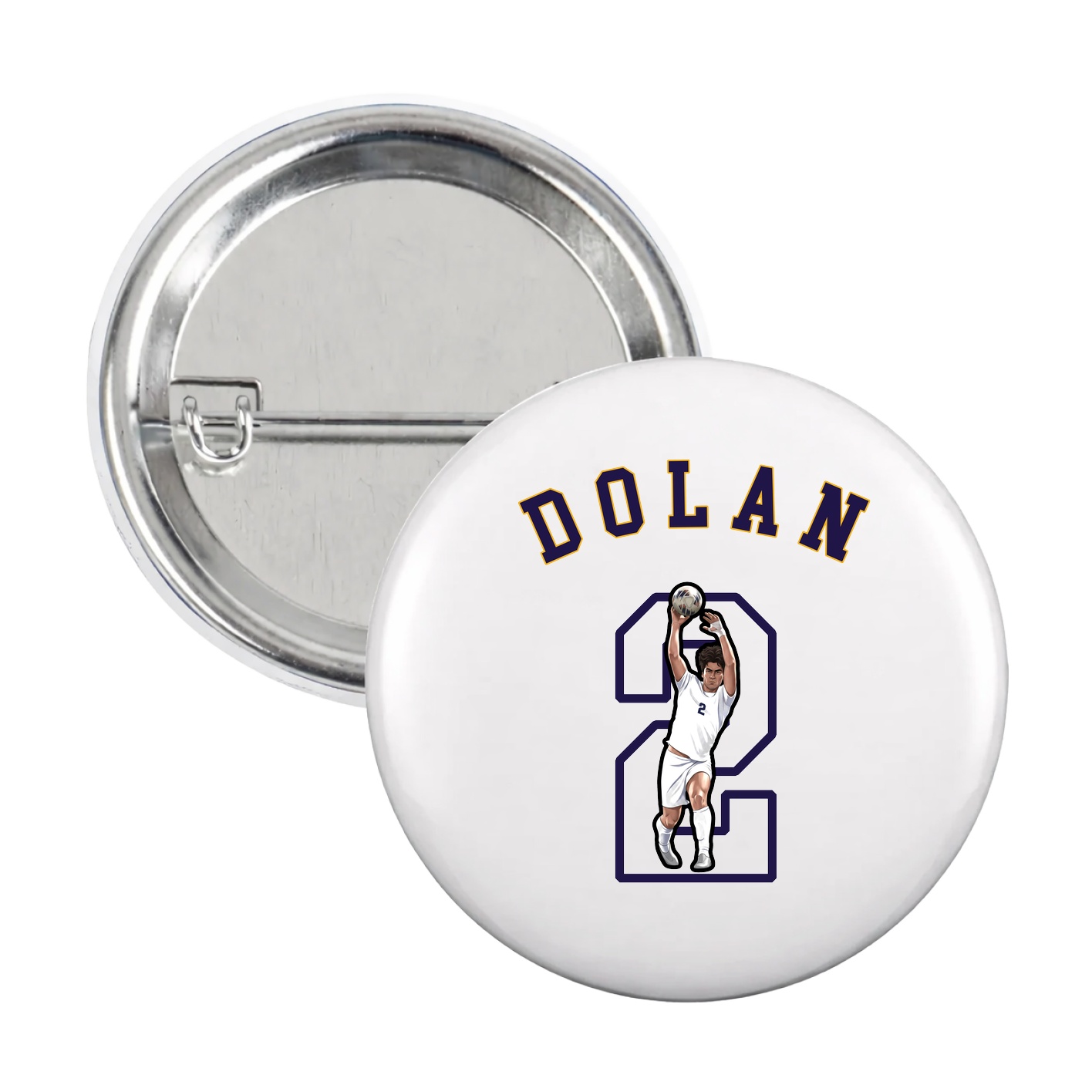 Game Day Button — Shirsey Arch in White