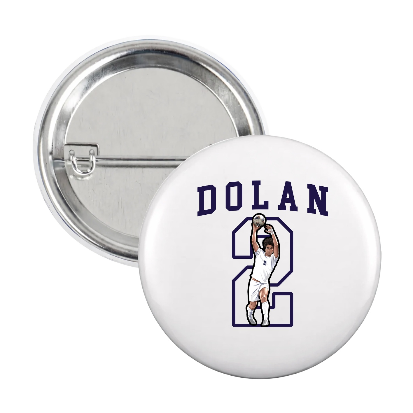 Game Day Button — Shirsey in White