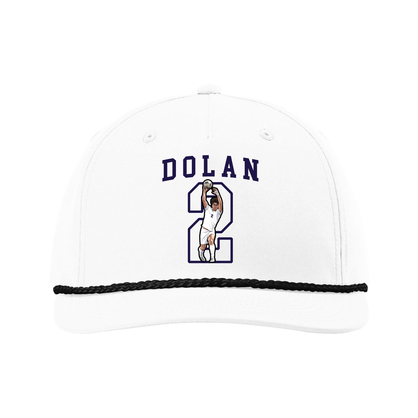 Five-Panel Classic Rope Cap — Shirsey in White