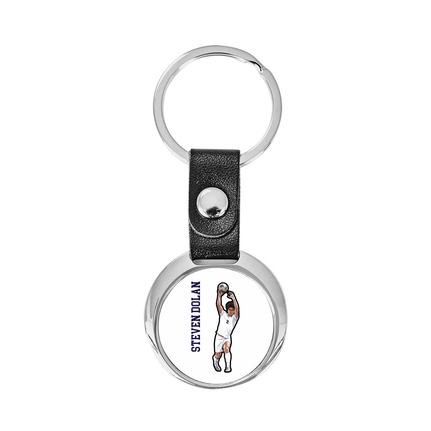 Key Chain — Name Vertical in Classic