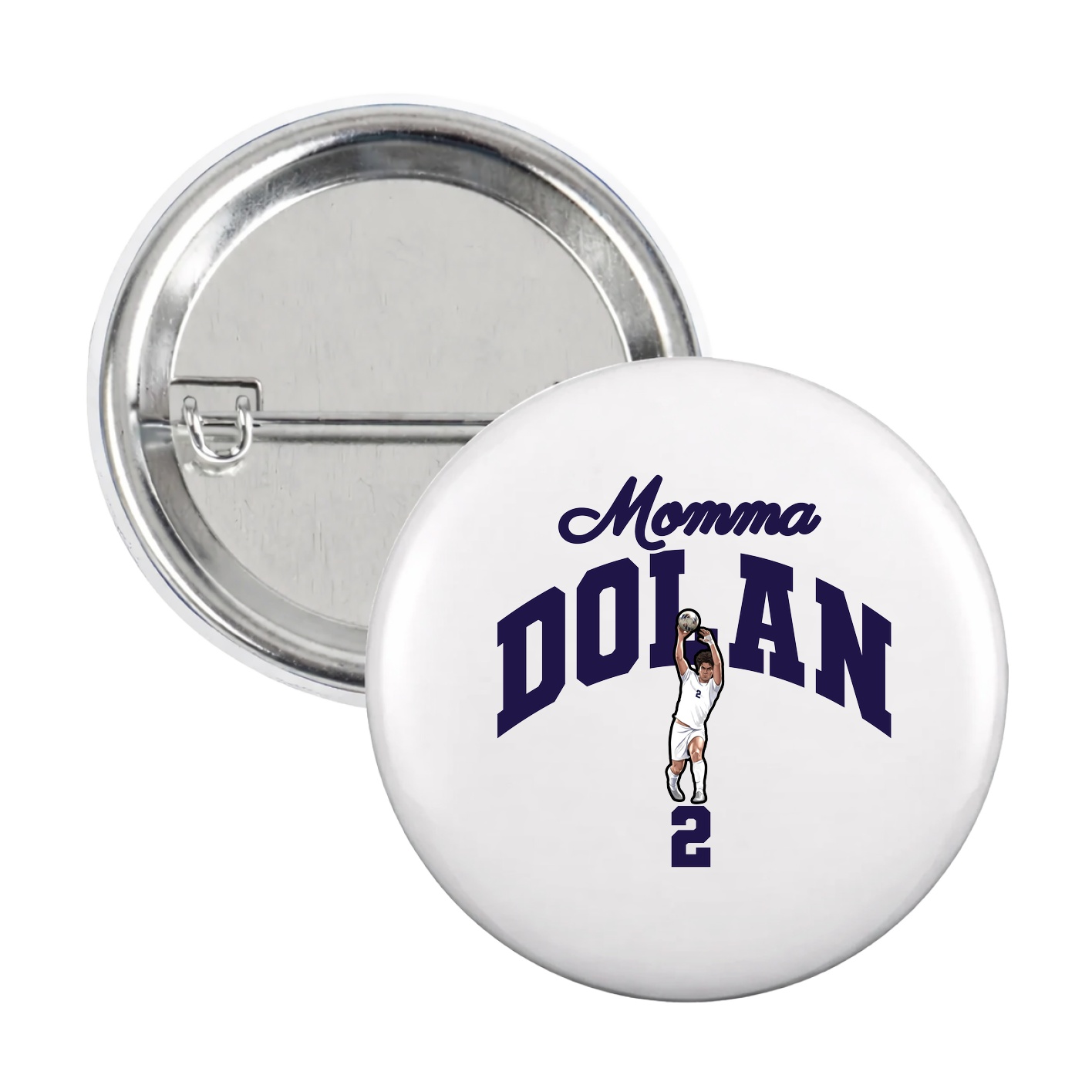 Game Day Button — Mothers Day Arch in White