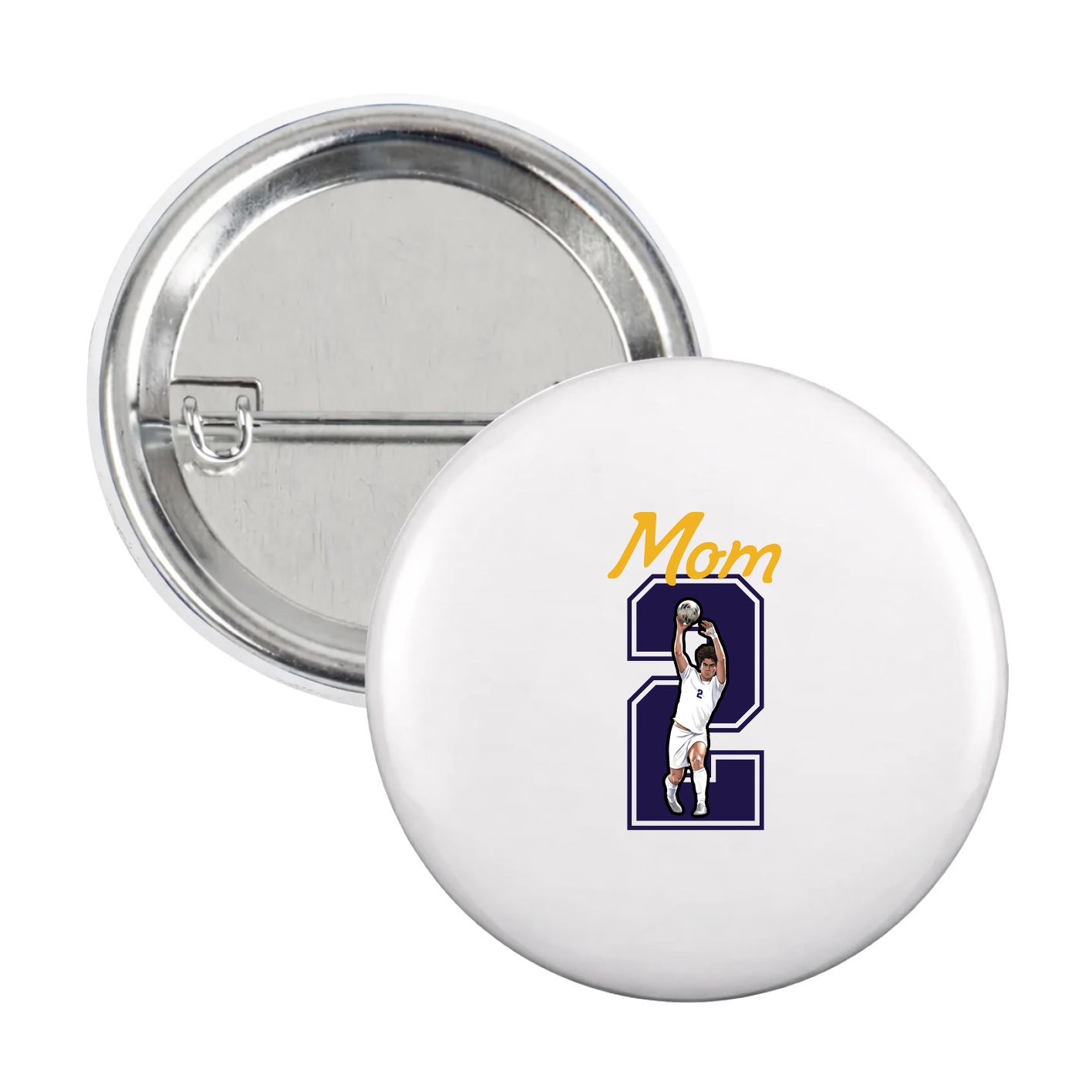 Game Day Button — Mothers Day Shirsey in White