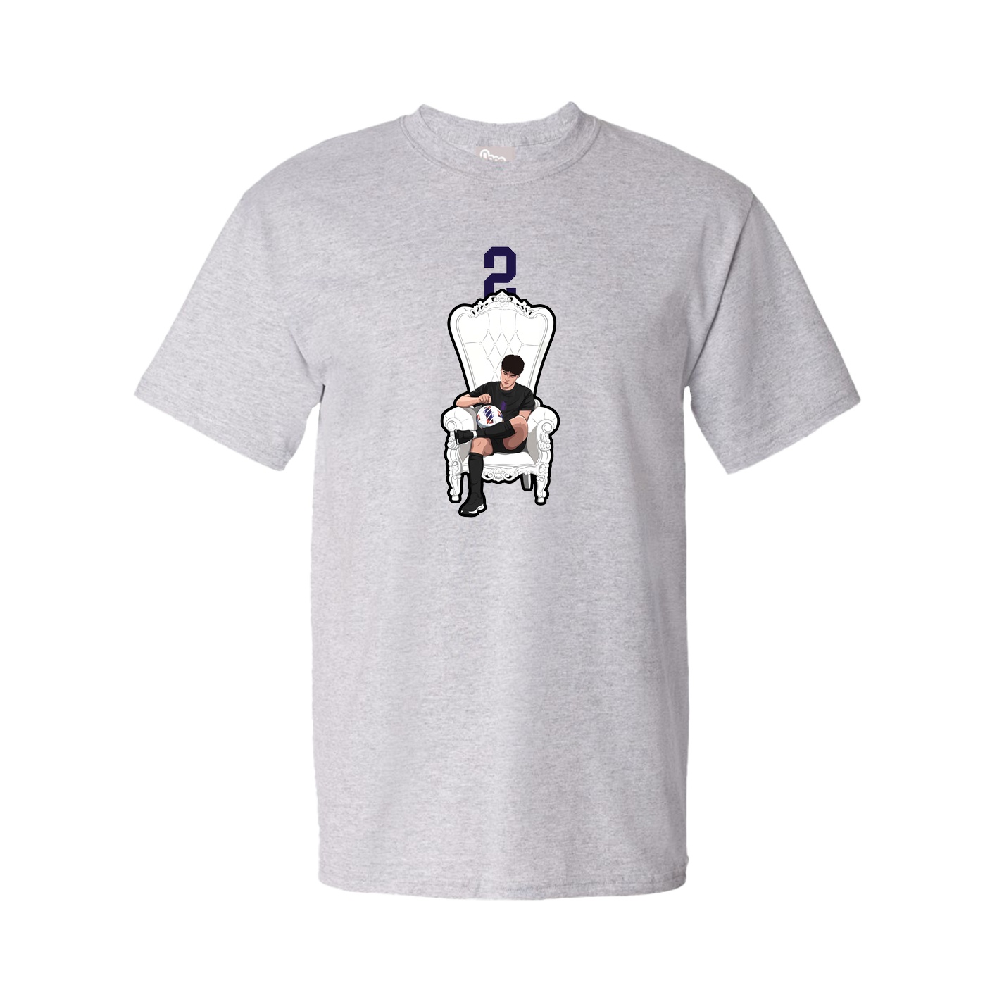 Tee — Number Top in Grey