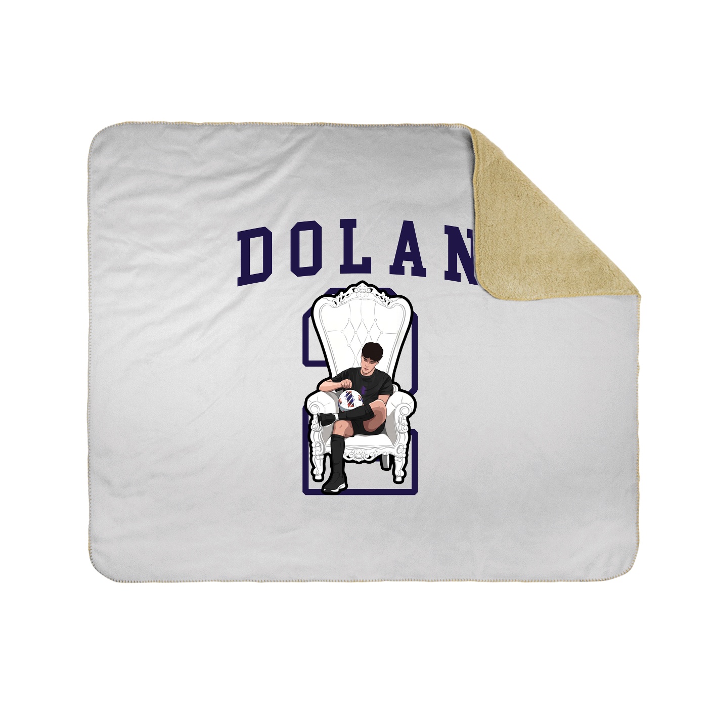 Throw Blanket — Shirsey in White