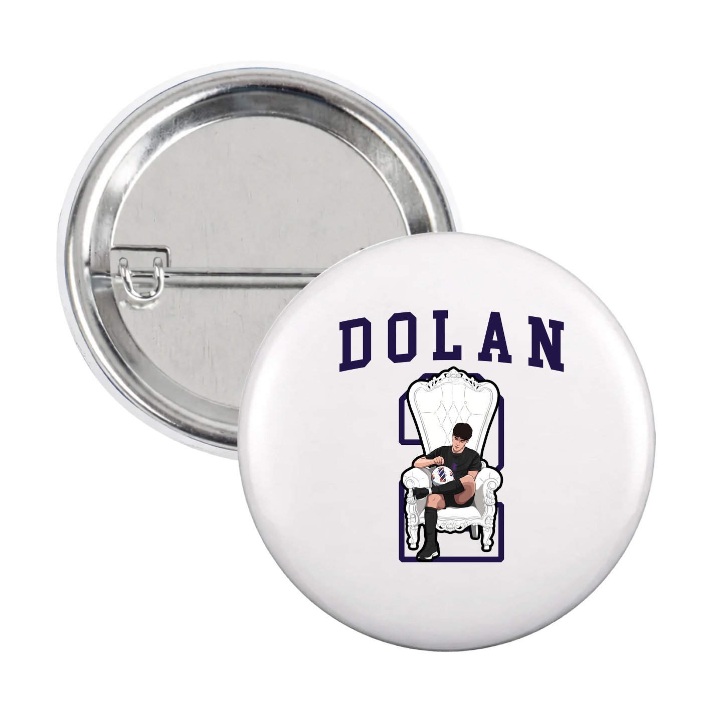 Game Day Button — Shirsey in White