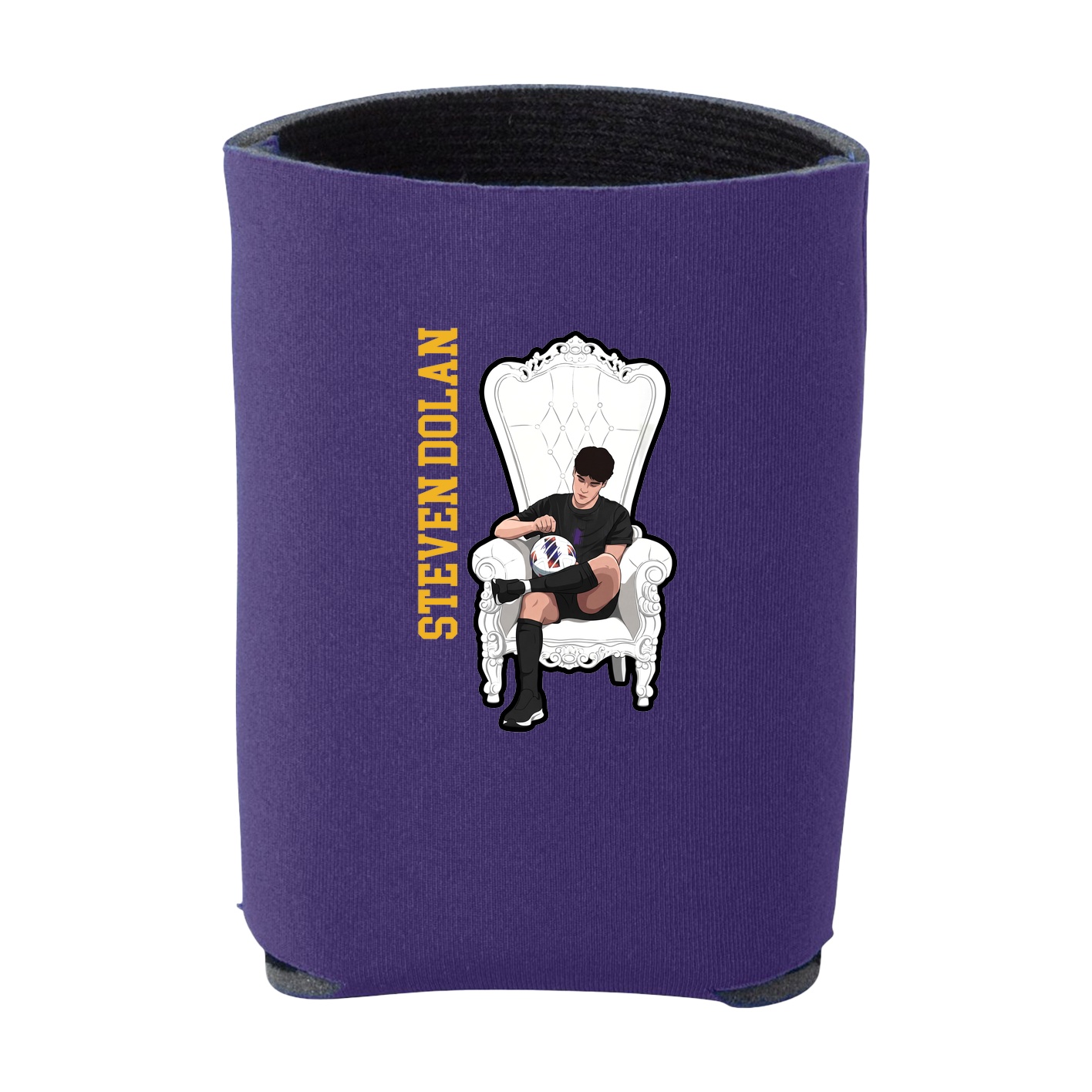 Can Holder — Name Vertical in Purple
