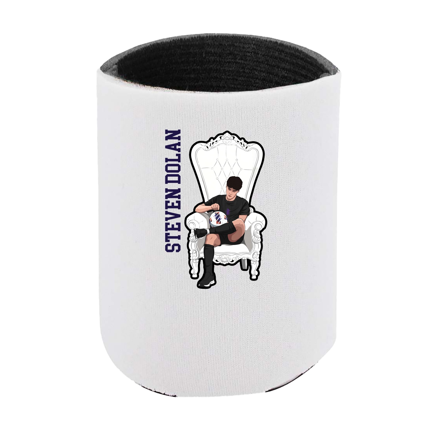 Can Holder — Name Vertical in White