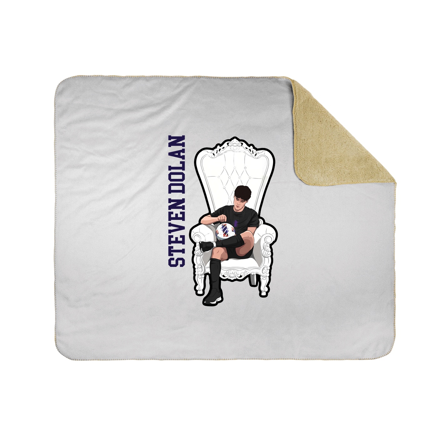 50x60 Sherpa Lined Throw Blanket