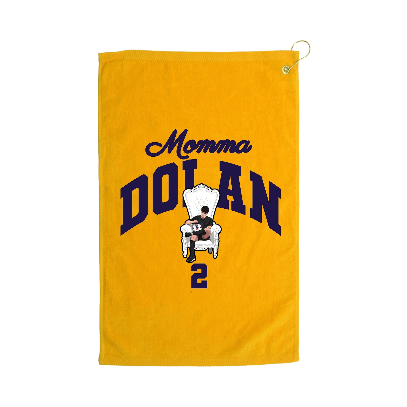 Golf Towel — Mothers Day Arch in Gold