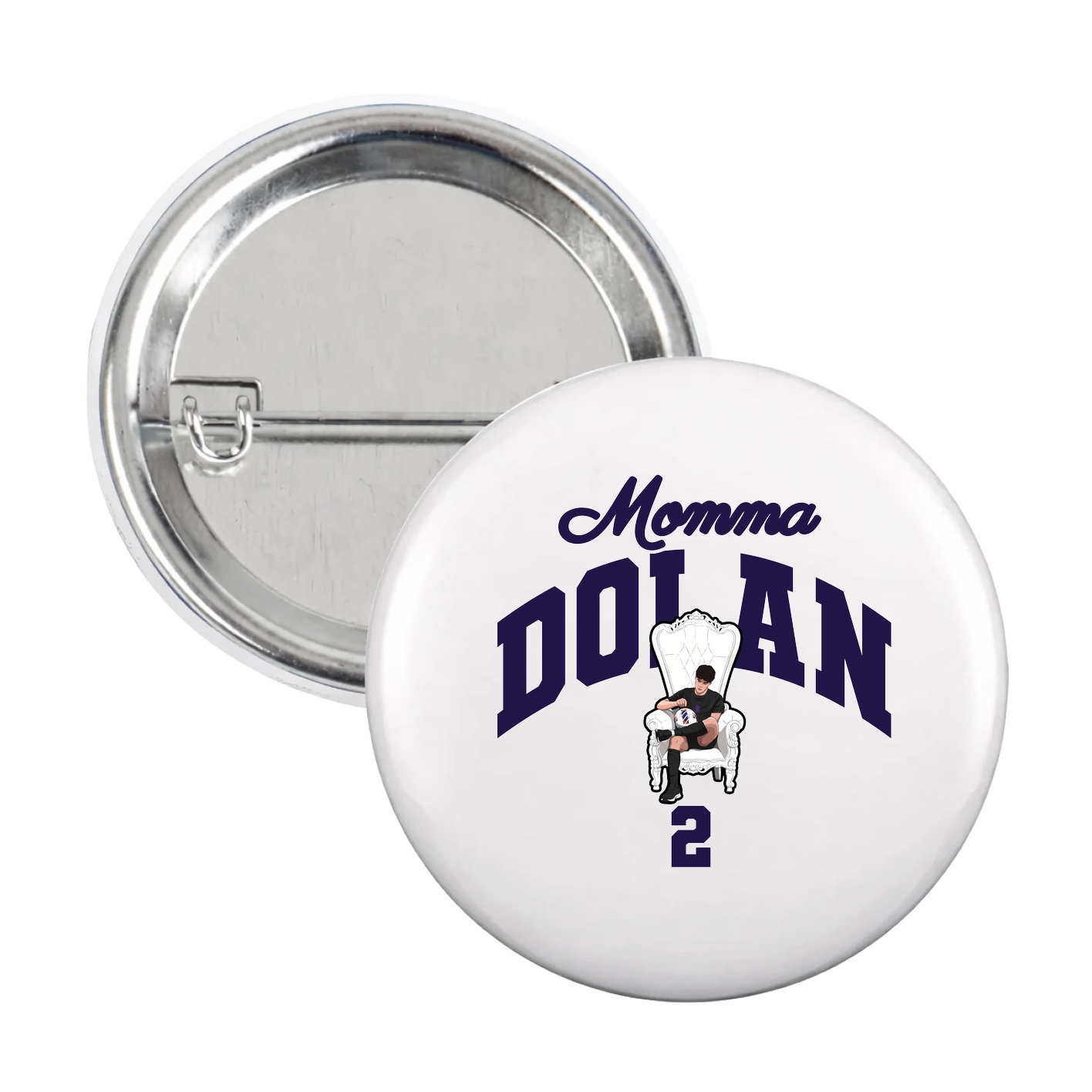 Game Day Button — Mothers Day Arch in White