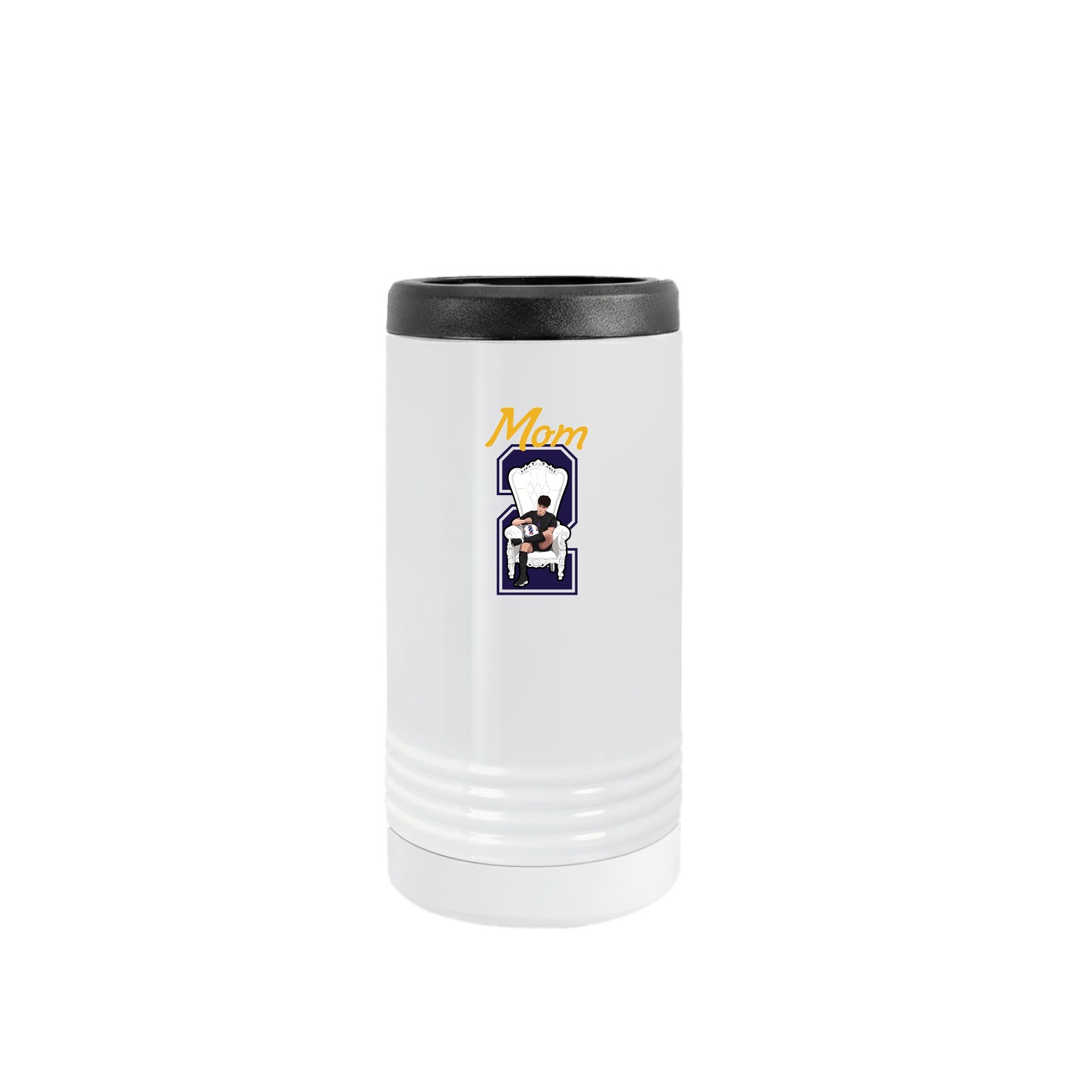Slim Beverage Holder — Mothers Day Shirsey in White
