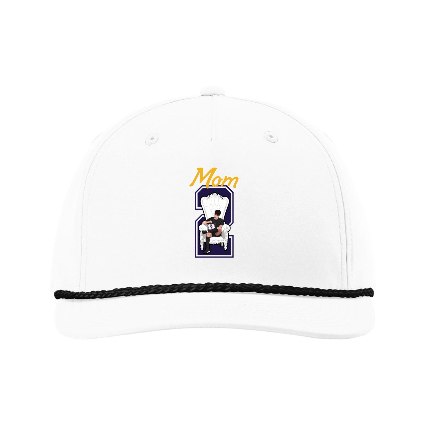 Five-Panel Classic Rope Cap — Mothers Day Shirsey in White