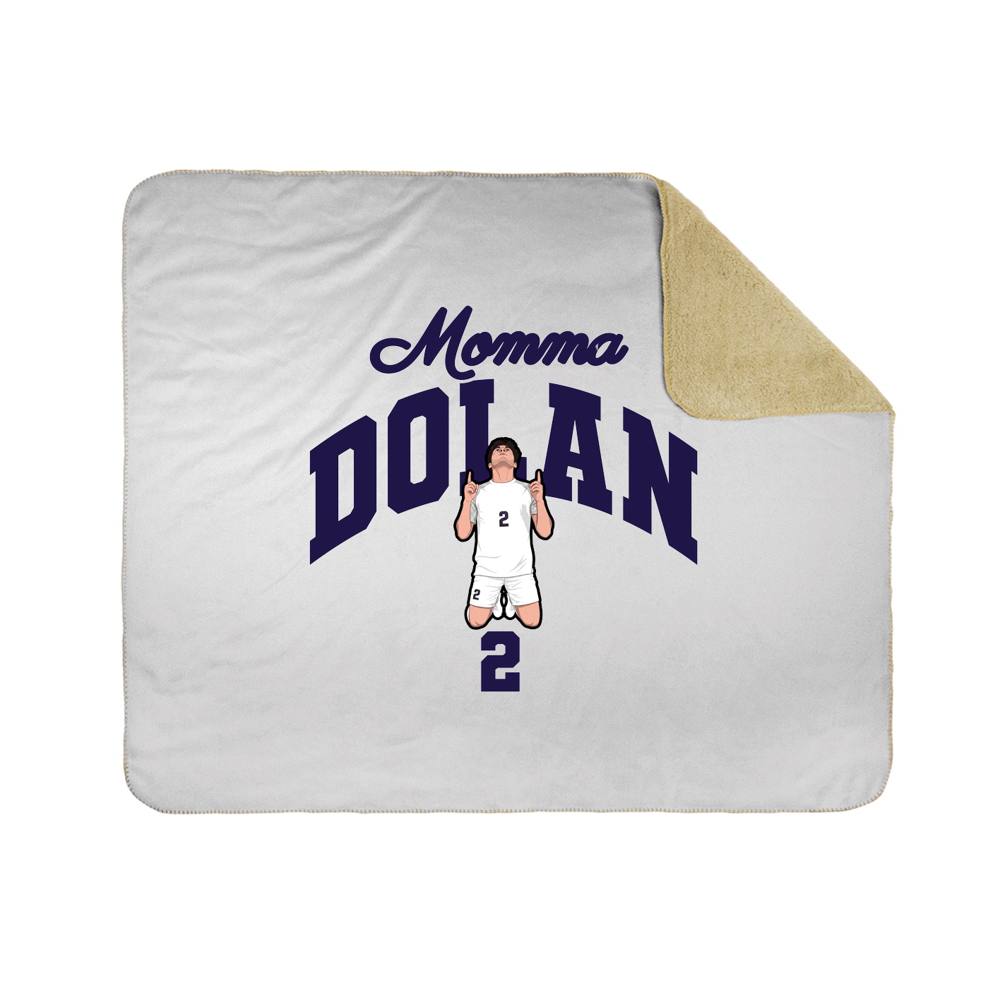 Throw Blanket — Mothers Day Arch in White