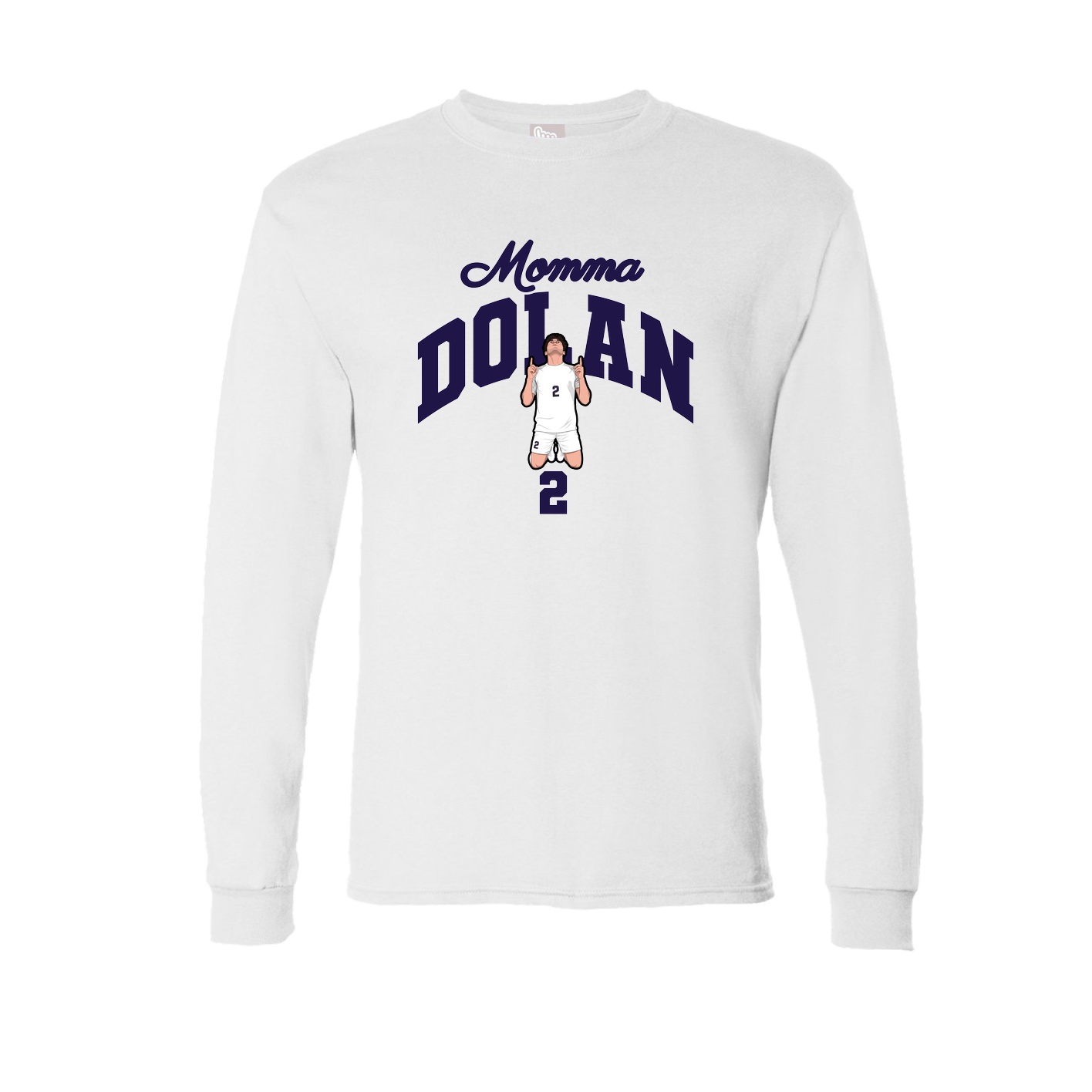Long Sleeve Tee — Mothers Day Arch in White