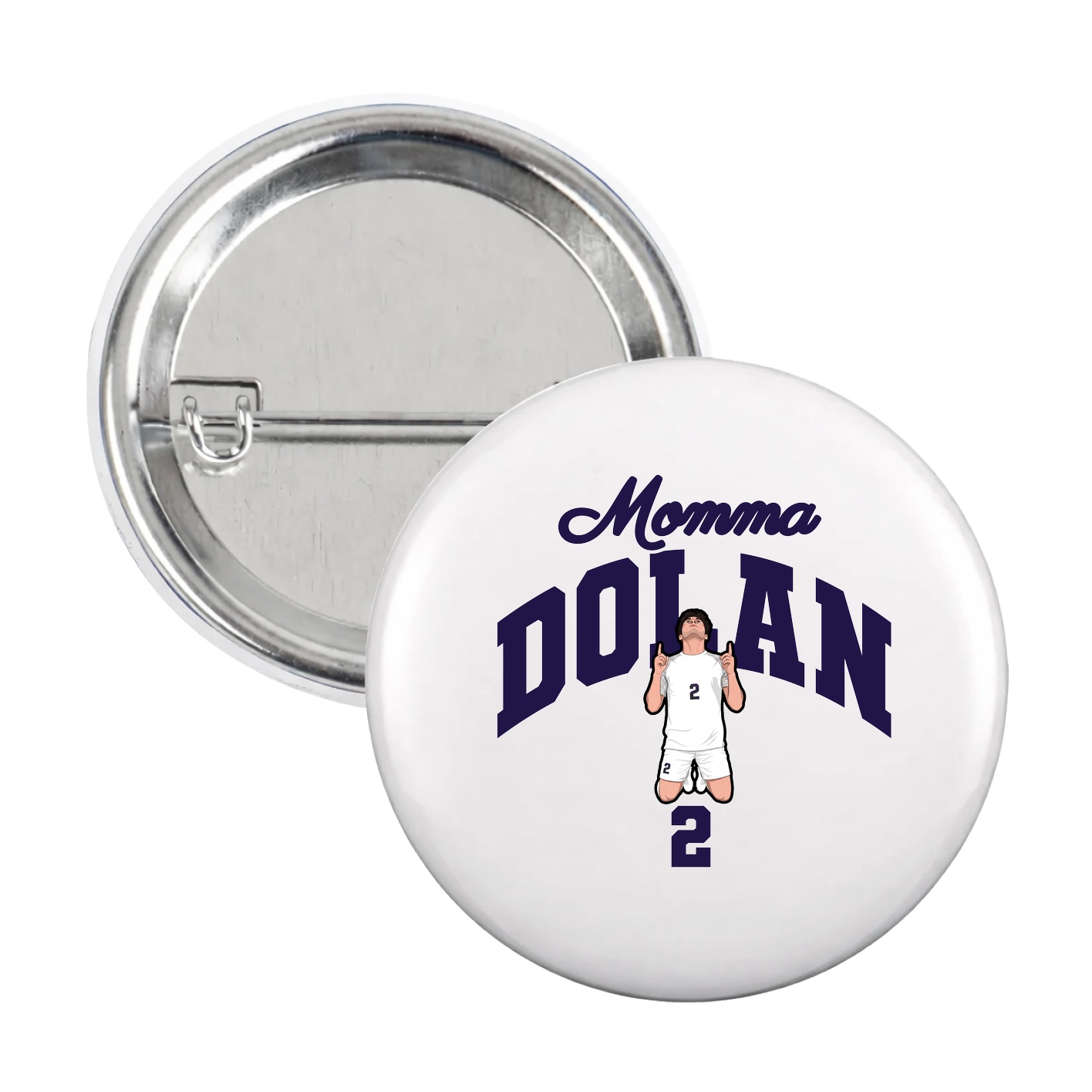 Game Day Button — Mothers Day Arch in White