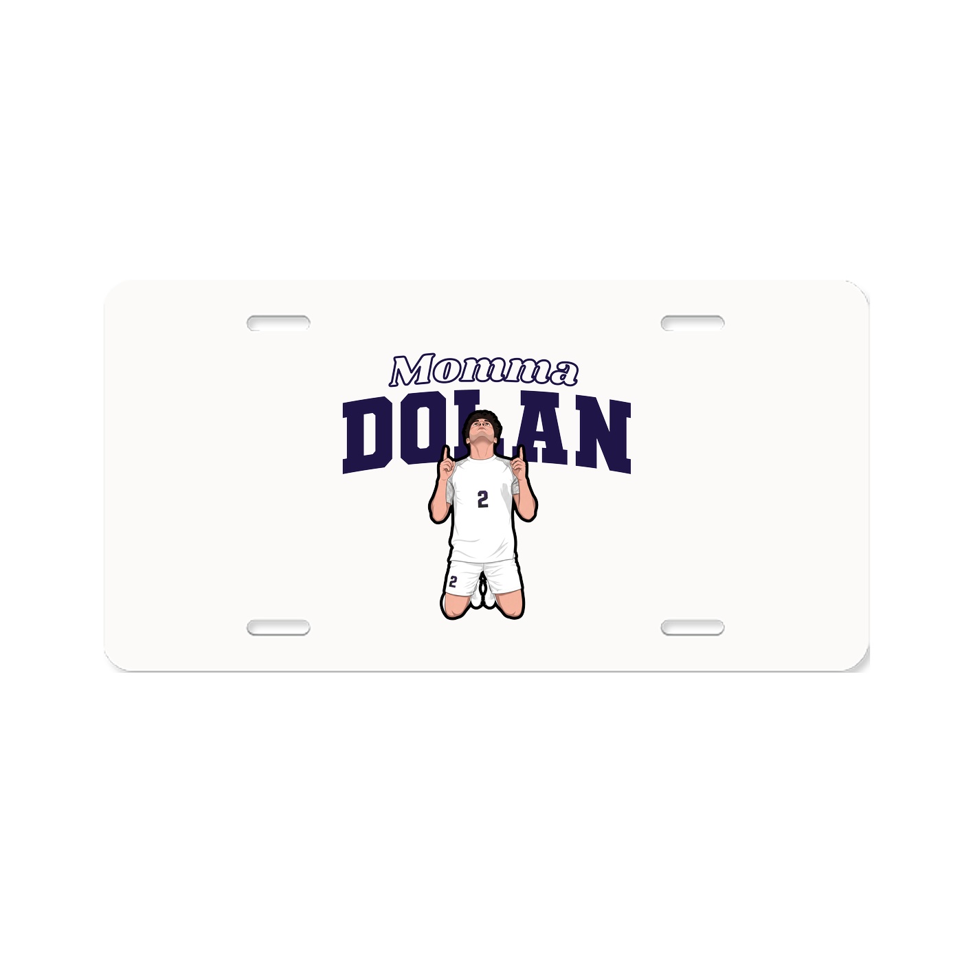 License Plate — Mothers Day Block in Classic
