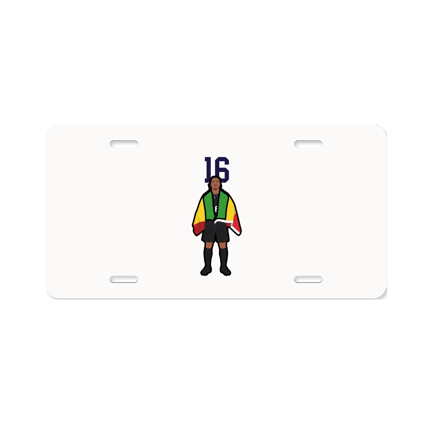 License Plate — Number Top in Classic