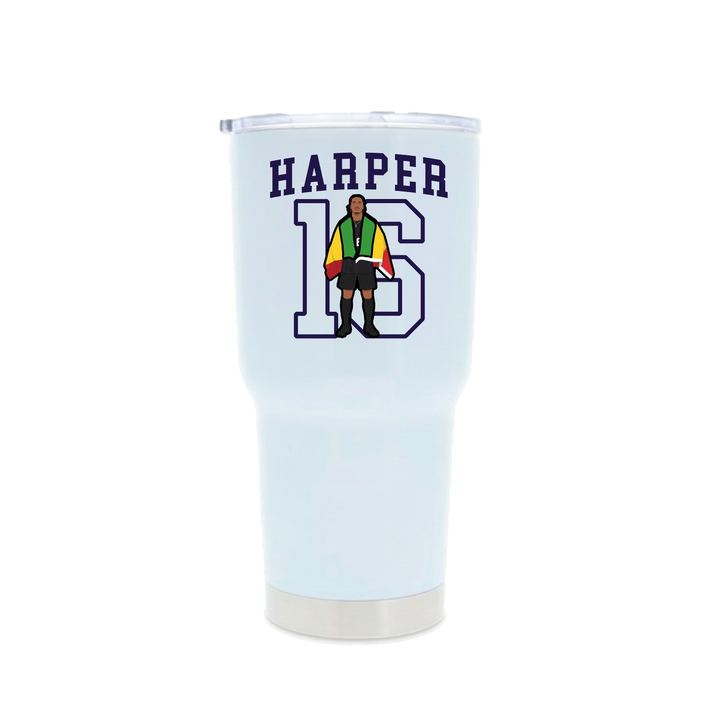 30oz Stainless Steel Tumbler — Shirsey in White