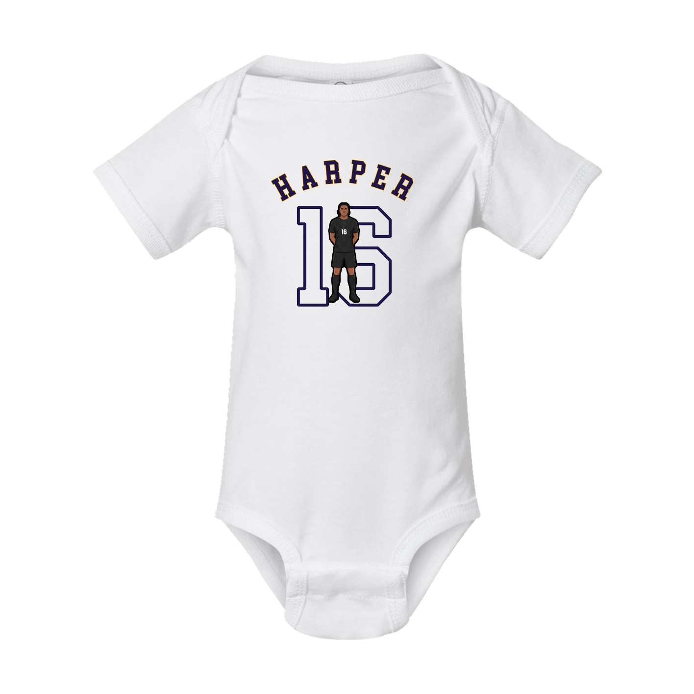 Baby Onesie — Shirsey Arch in White