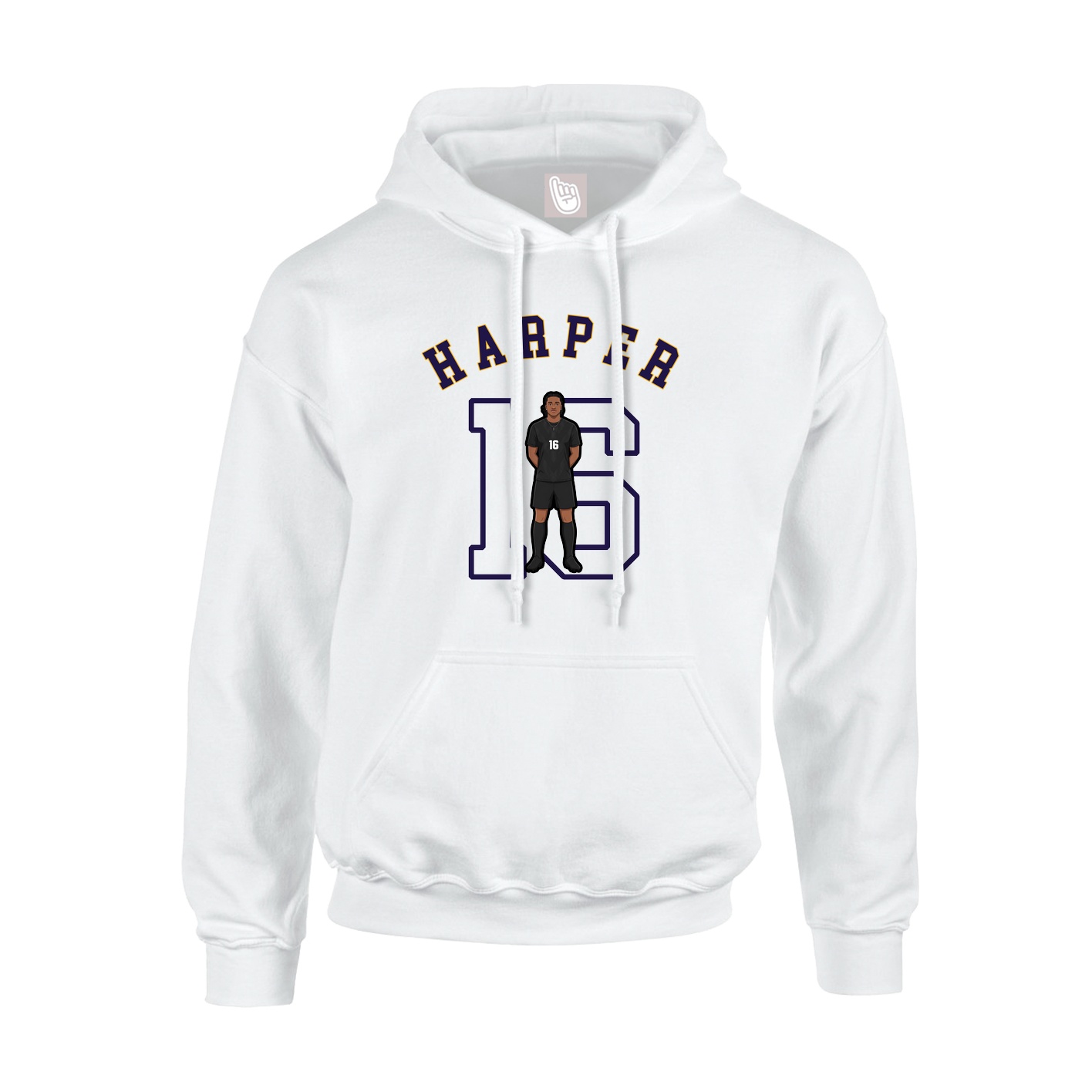 Hoodie — Shirsey Arch in White