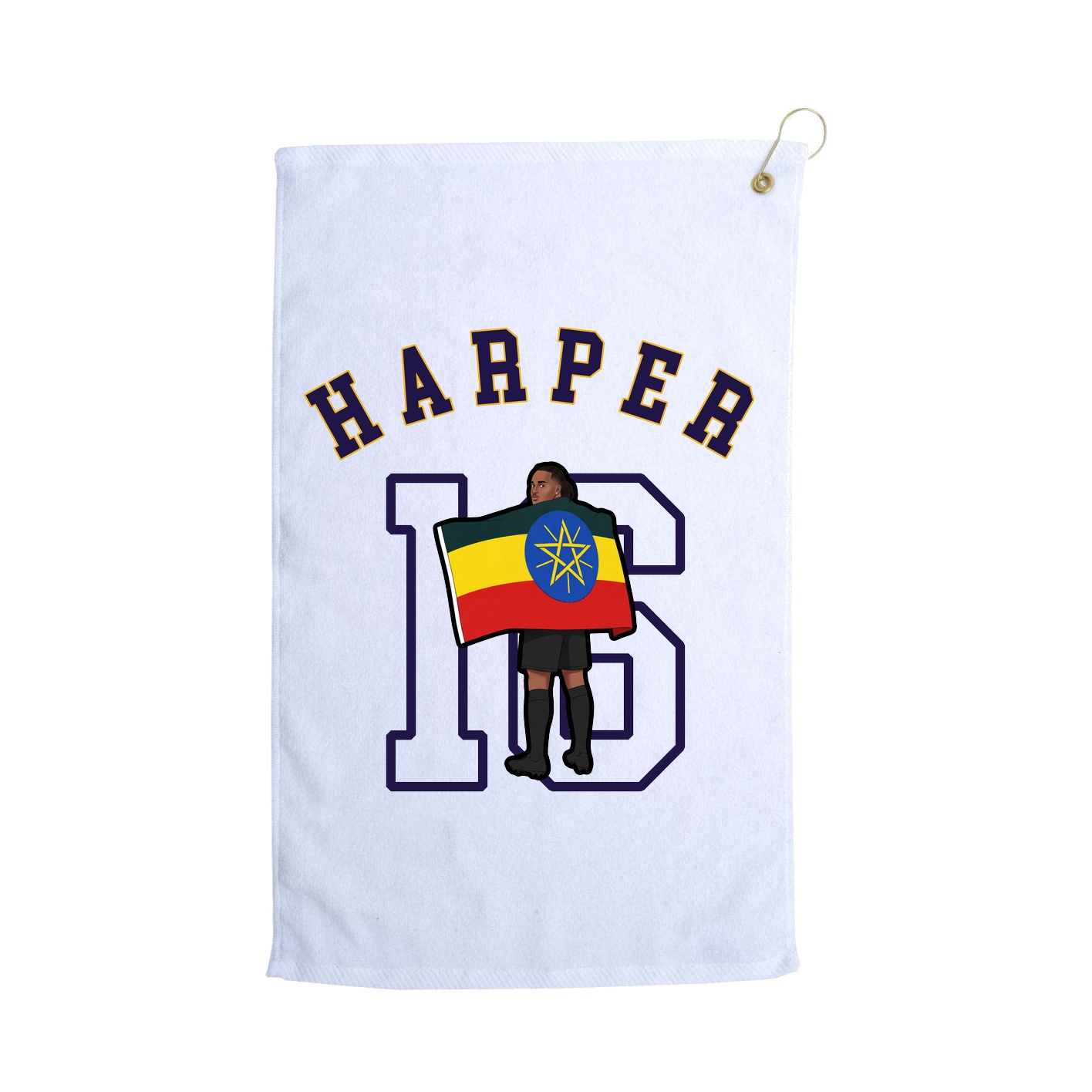 Golf Towel — Shirsey Arch in White