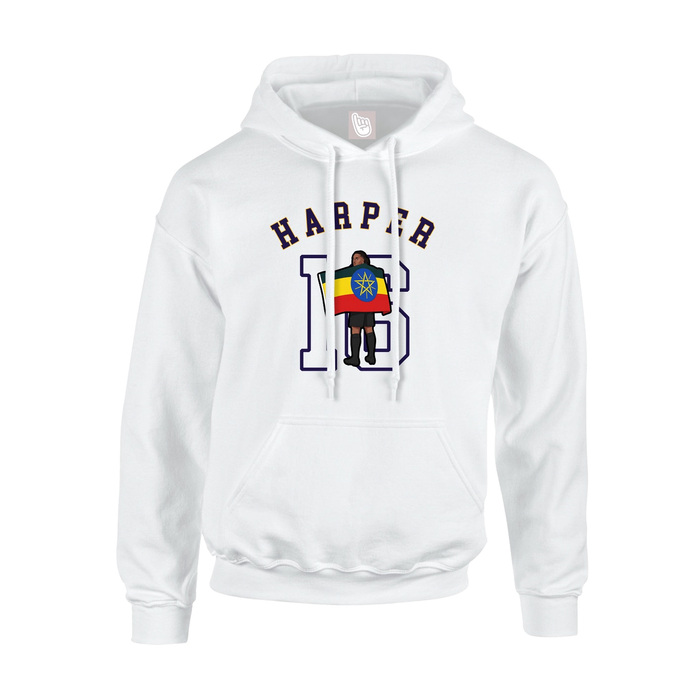 Youth Hoodie — Shirsey Arch in White
