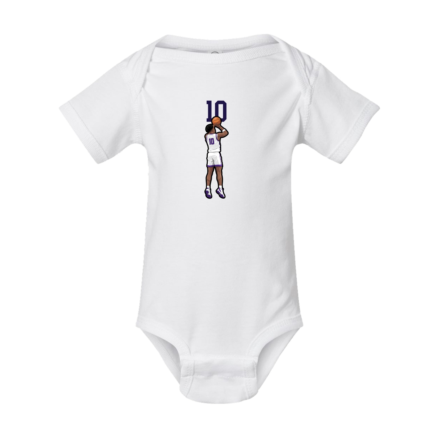 Baby Onesie — Number Top in White