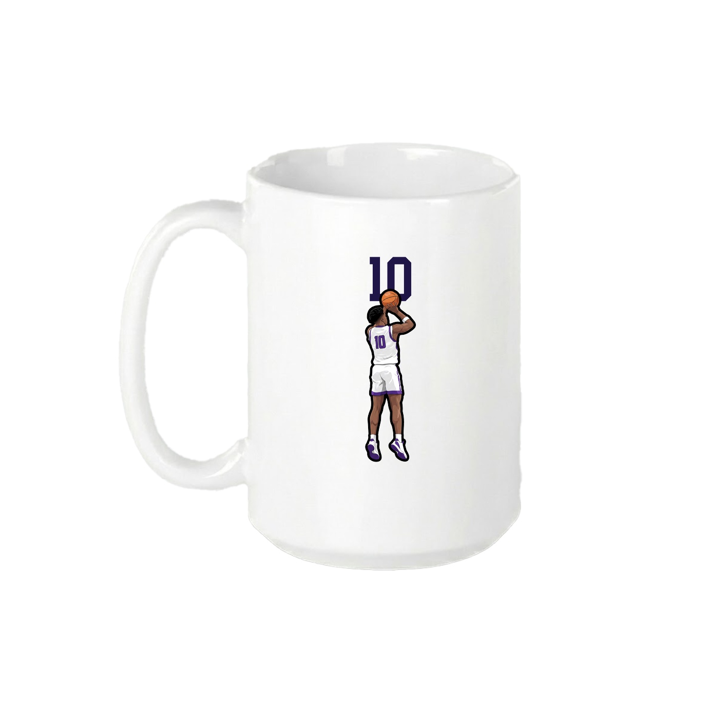 15oz Coffee Mug — Number Top in White