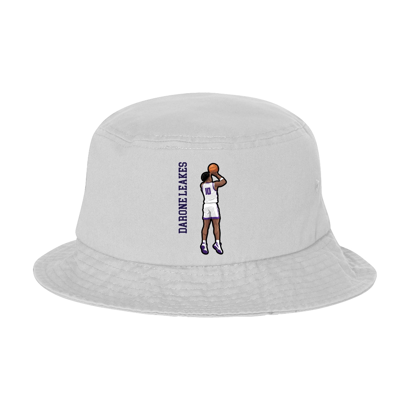 Bucket Cap — Name Vertical in White