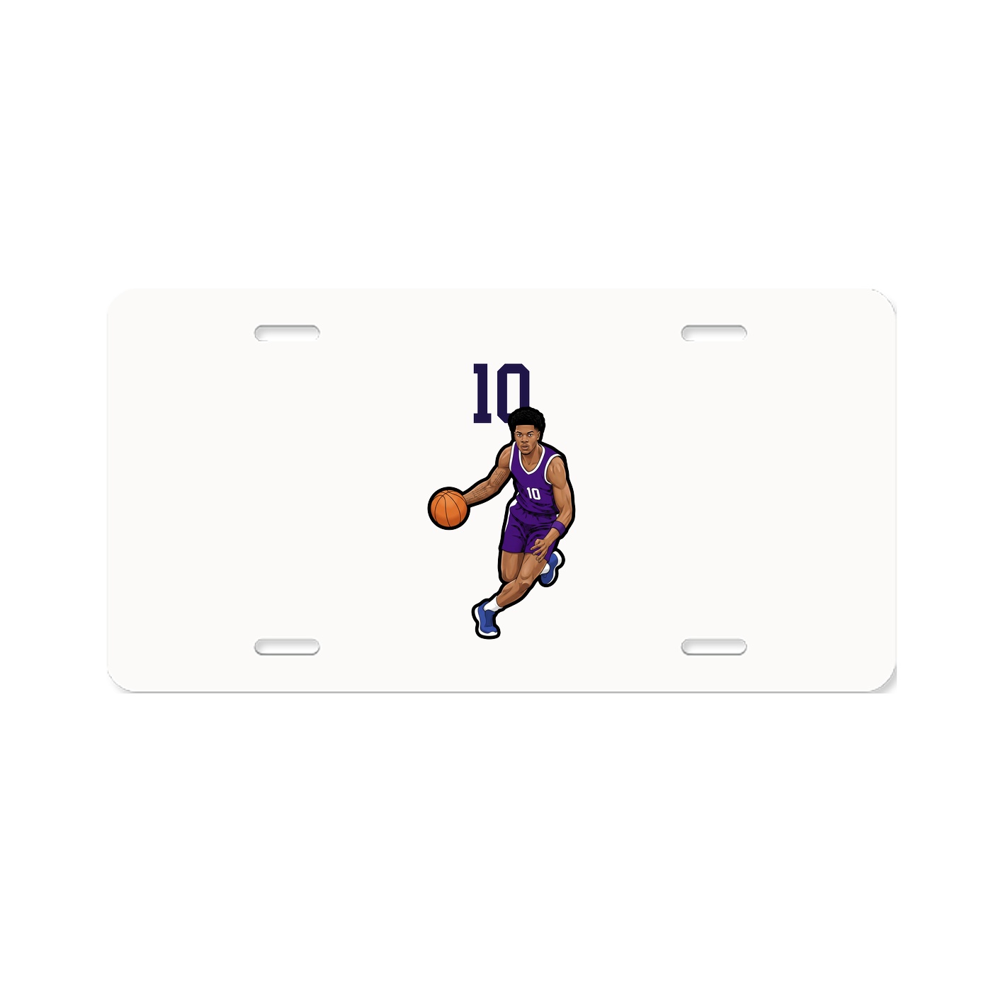 License Plate — Number Top in Classic