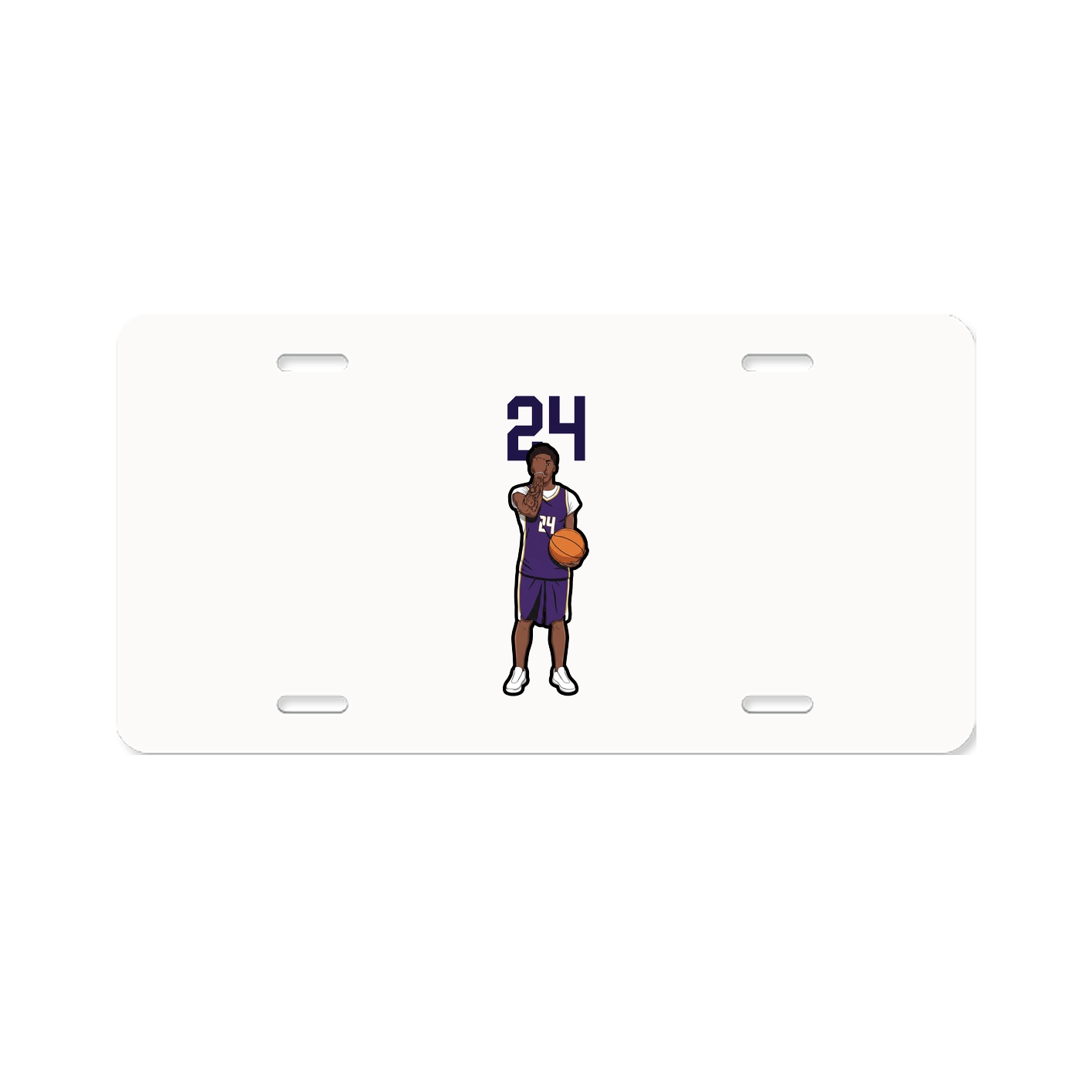 License Plate — Number Top in Classic