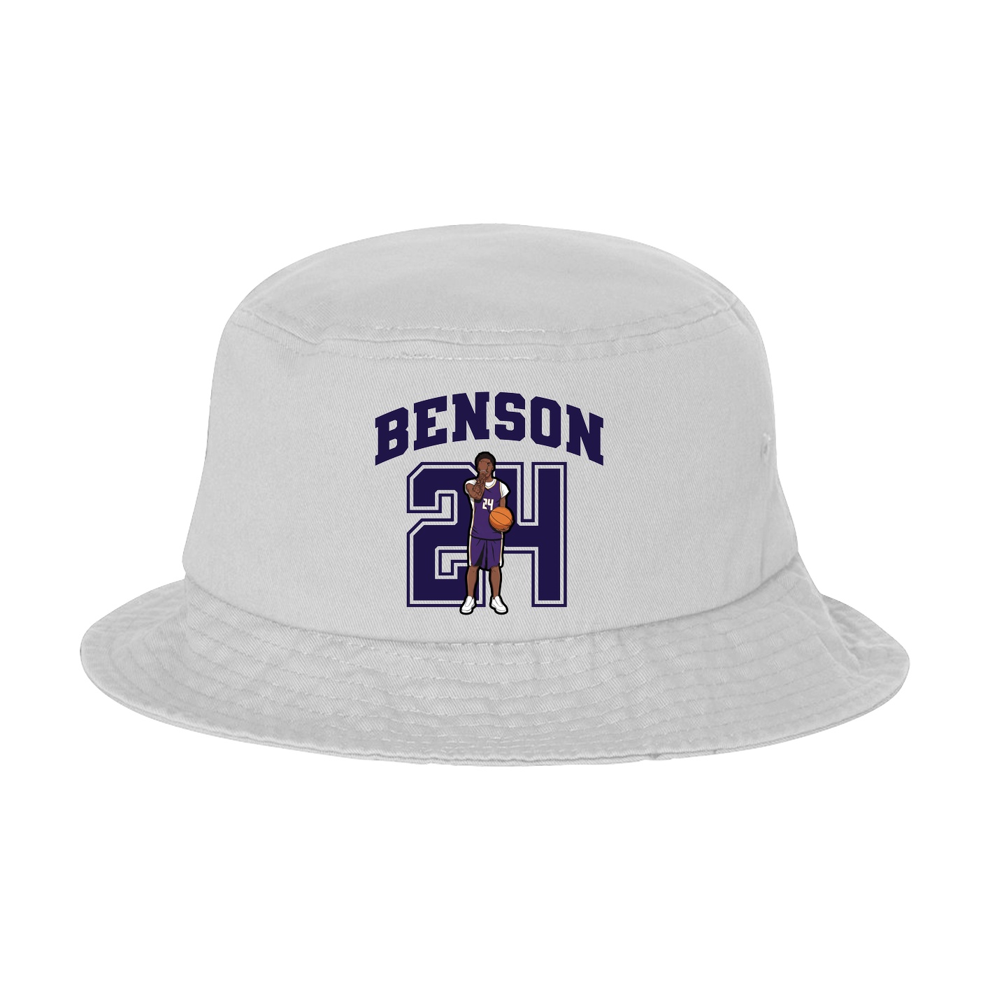 Bucket Cap — Number in White